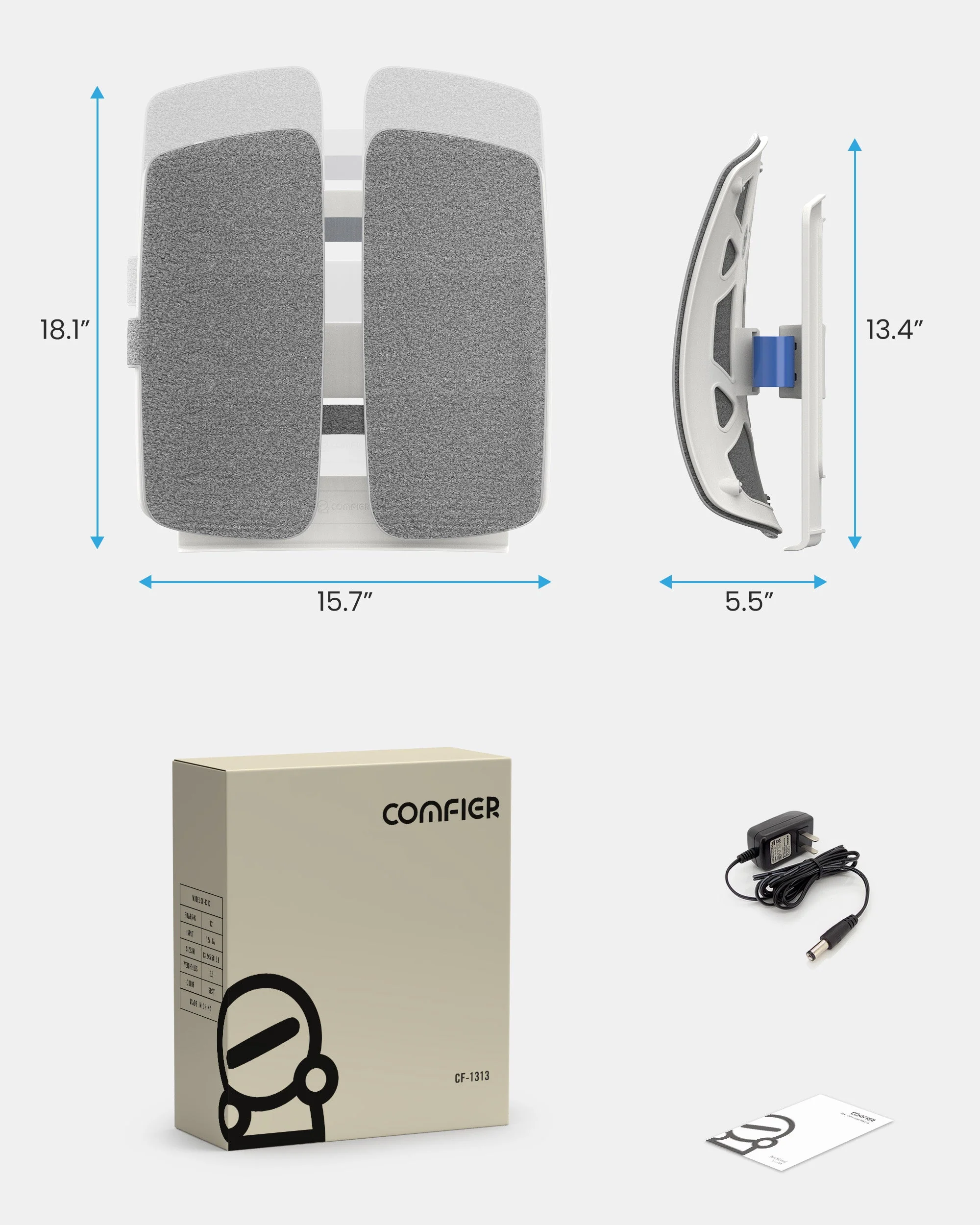 Adjustment Ergonomic Lumbar Support Pillow with Heat and Vibration - 1313 - Image 9