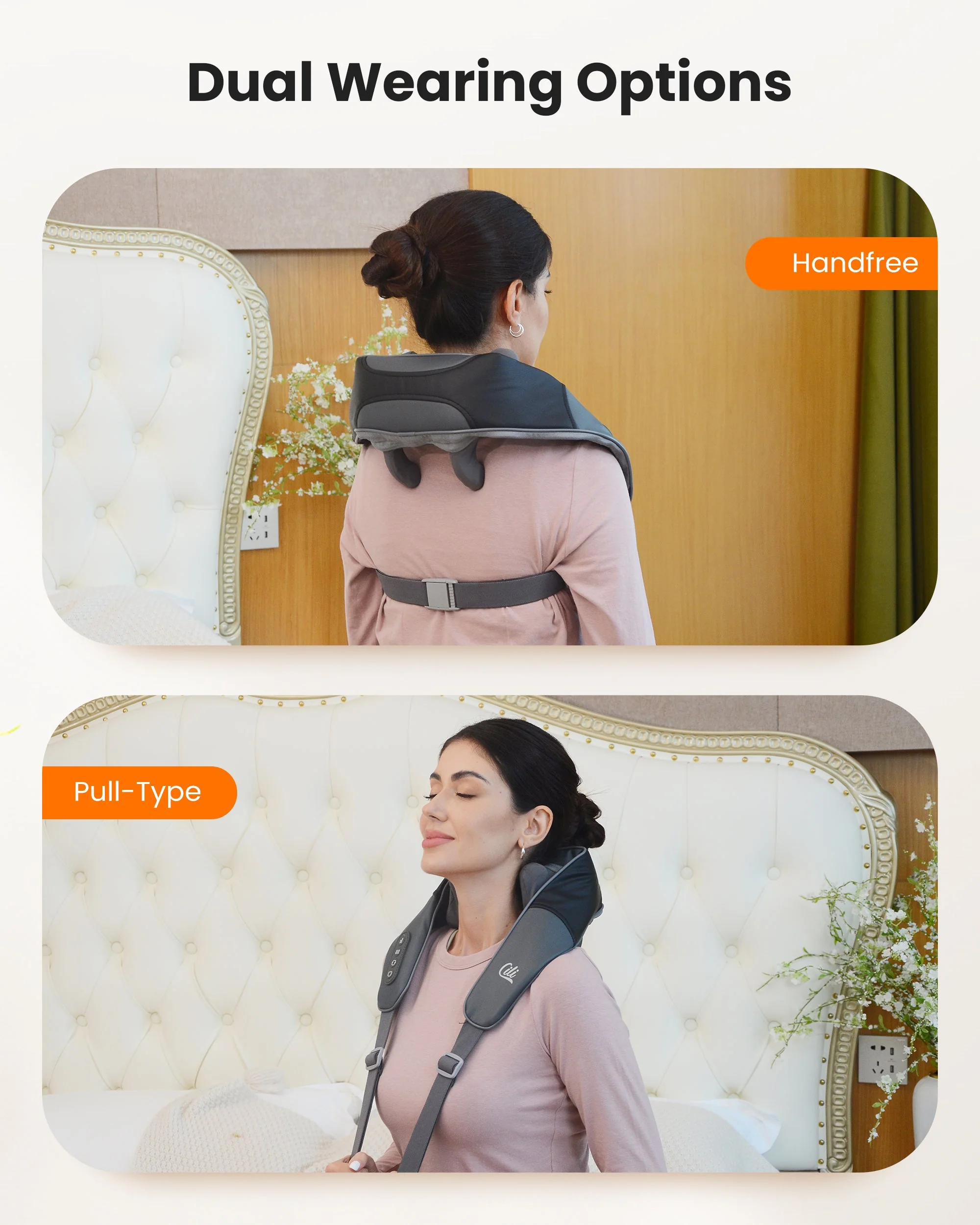 CILI Cordless Neck Massager with Heat, 4D Shiatsu Neck Shoulder Massager - 6826 - Image 4