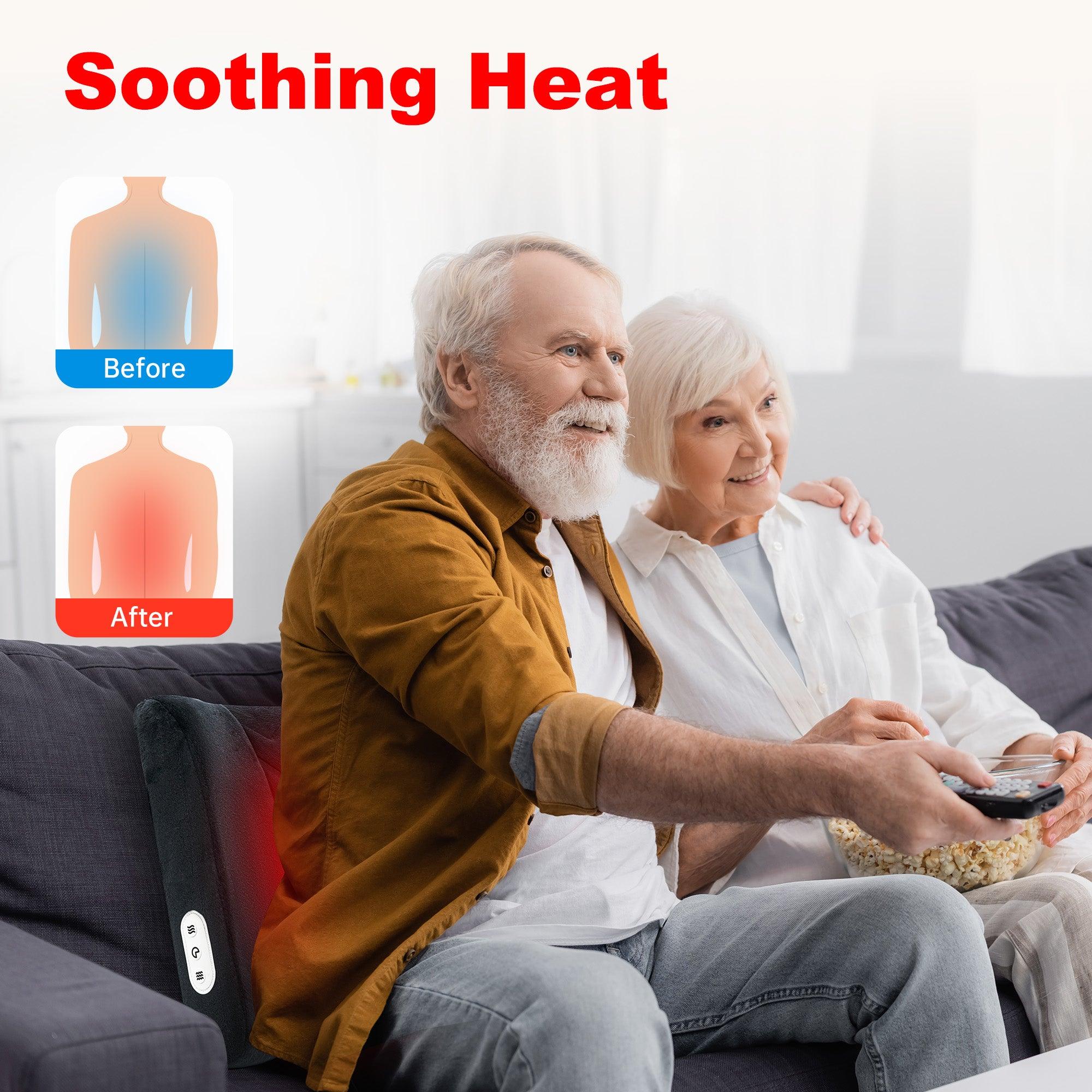 Heated Back Support Pillow with Vibration - 4102 - Image 7