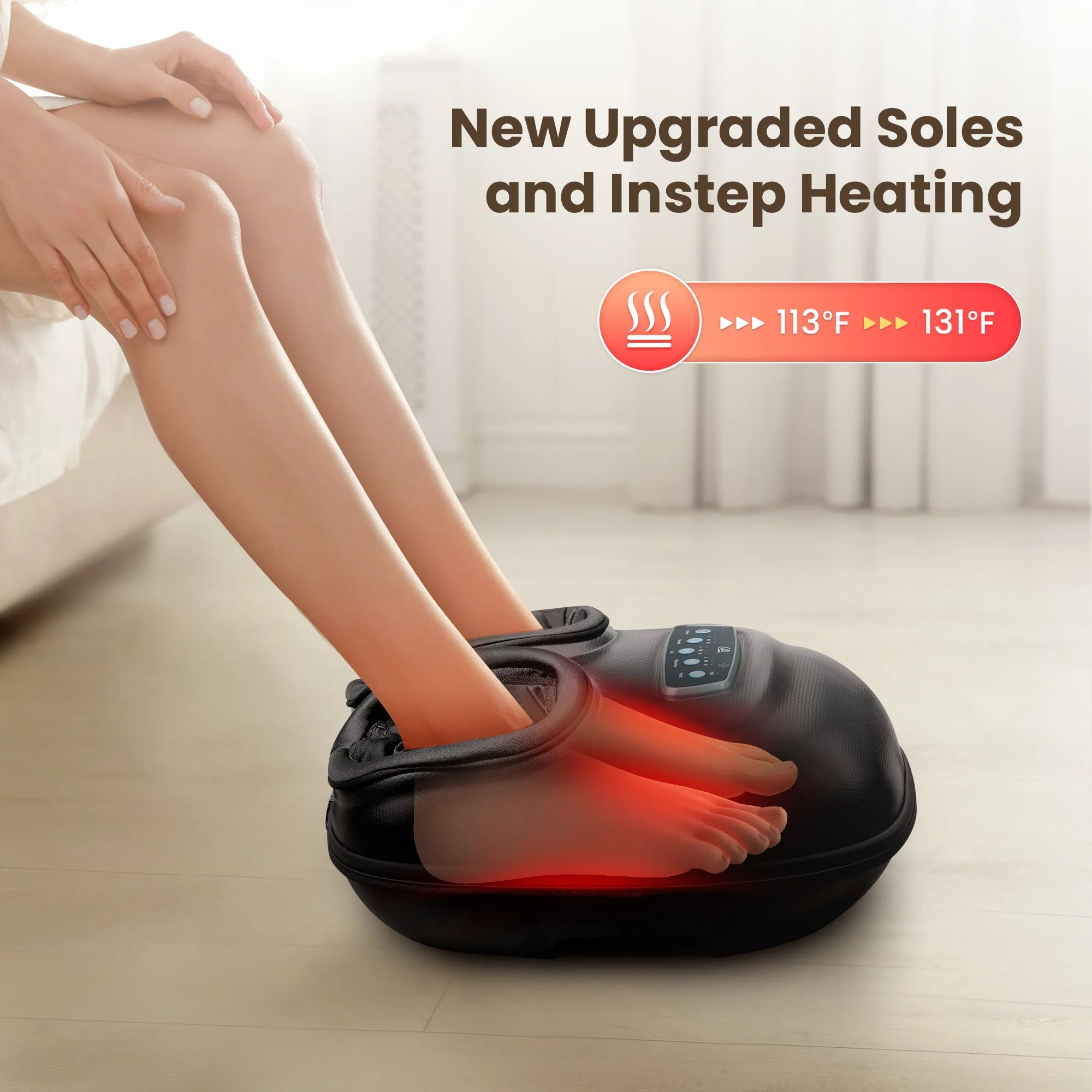 CILI Shiatsu Foot Massager Machine  for Plantar Fasciitis Neuropathy - 5225RC - Image 7