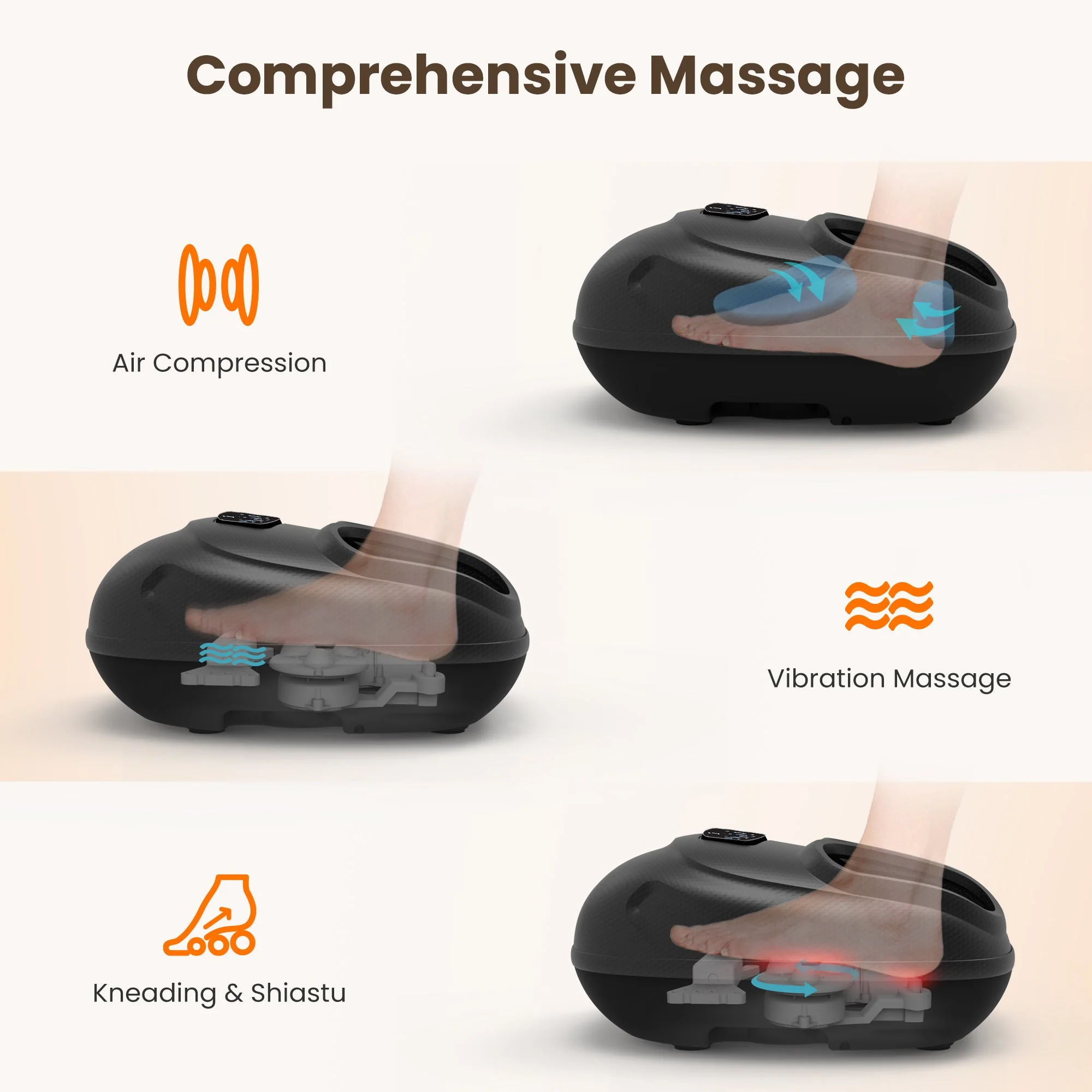 CILI Shiatsu Foot Massager Machine  for Plantar Fasciitis Neuropathy - 5225RC - Image 8