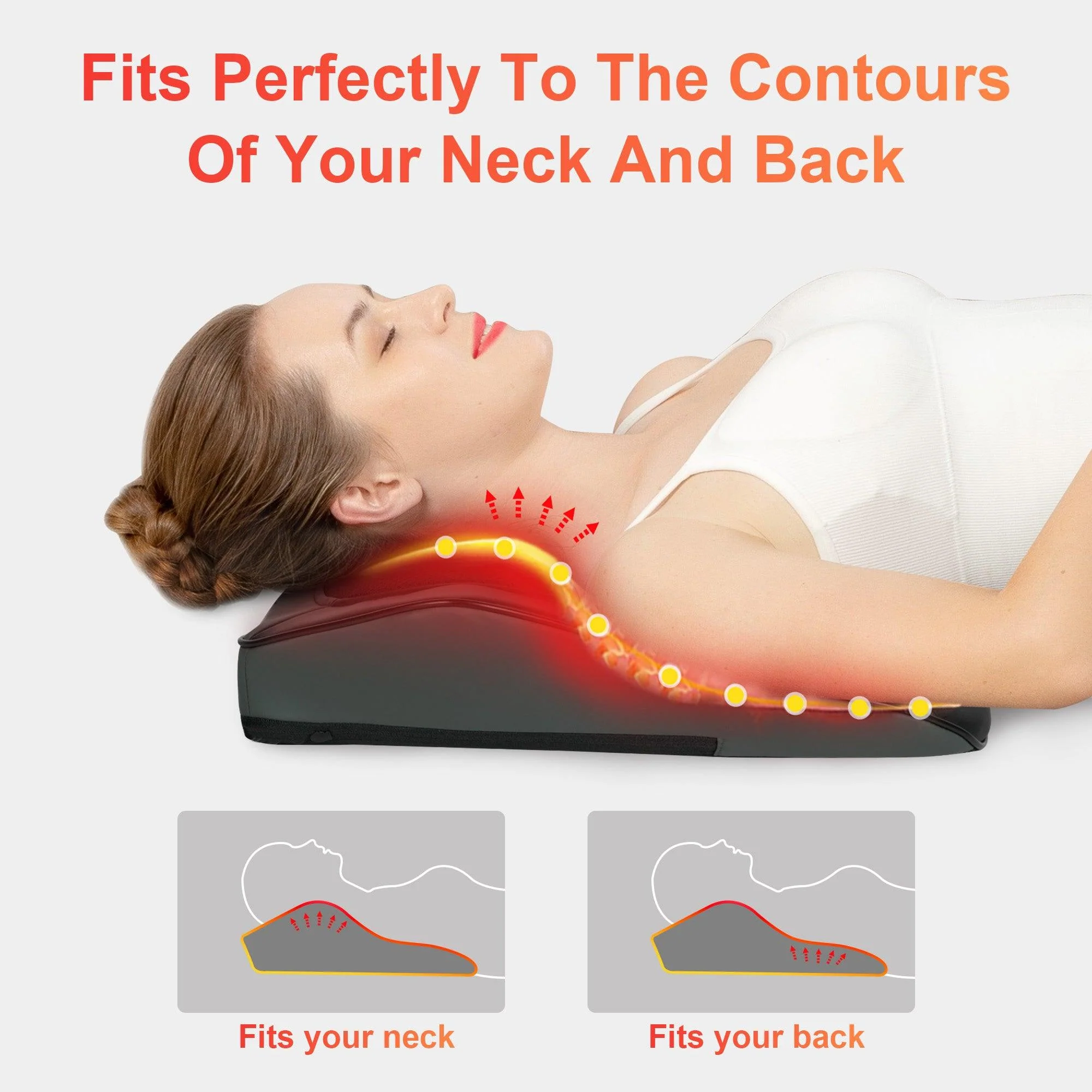 3D Shiatsu Deep Kneading Back Massager for Back & Neck Pain Relief - 1228 - Image 3