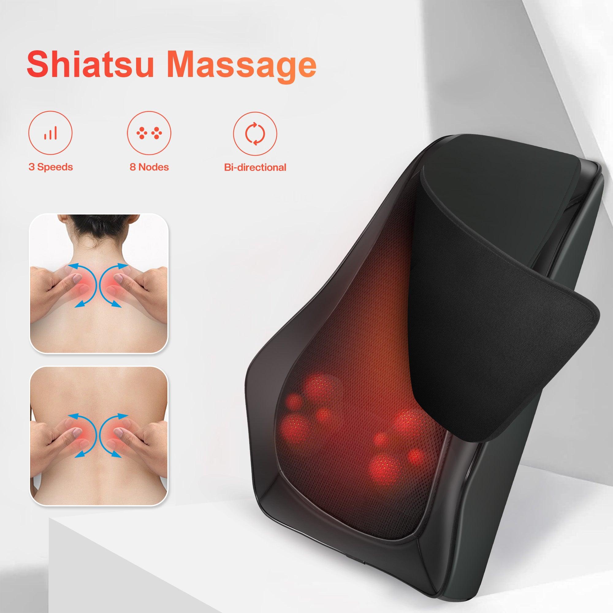 3D Shiatsu Deep Kneading Back Massager for Back & Neck Pain Relief - 1228 - Image 4