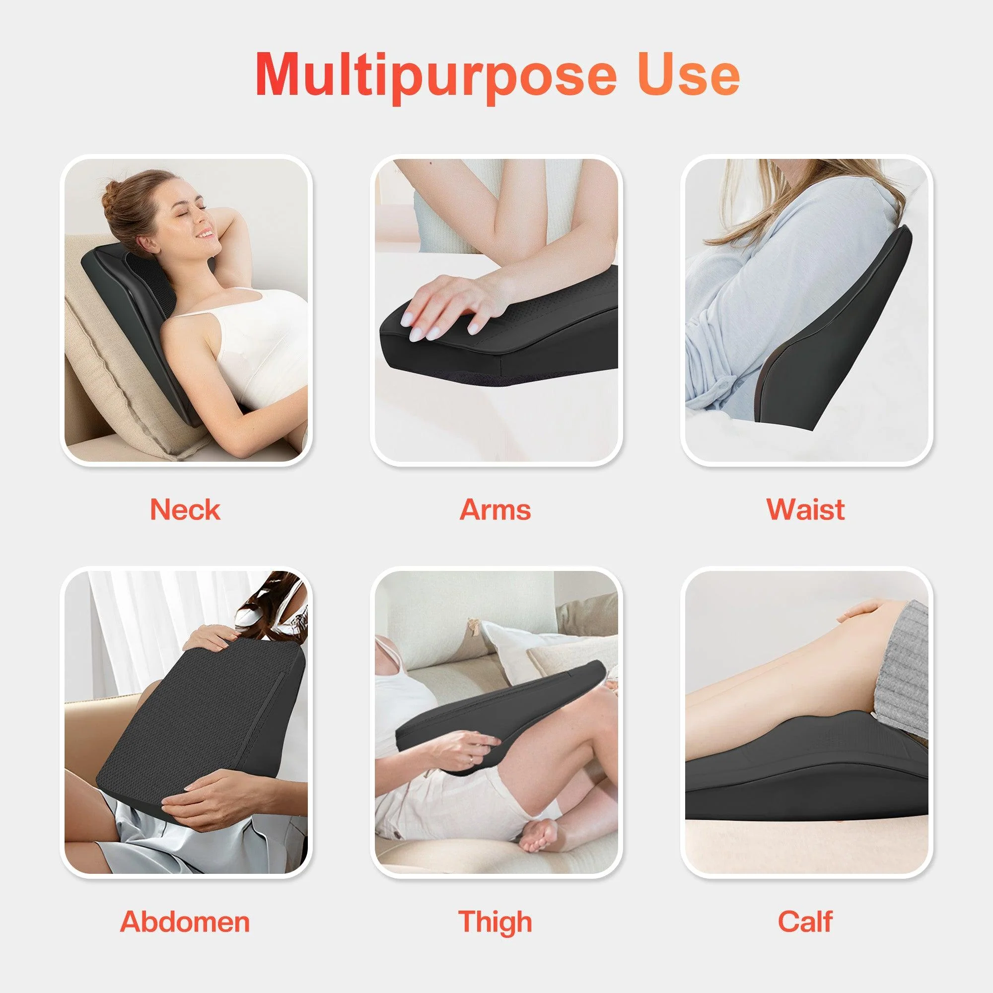 3D Shiatsu Deep Kneading Back Massager for Back & Neck Pain Relief - 1228 - Image 7