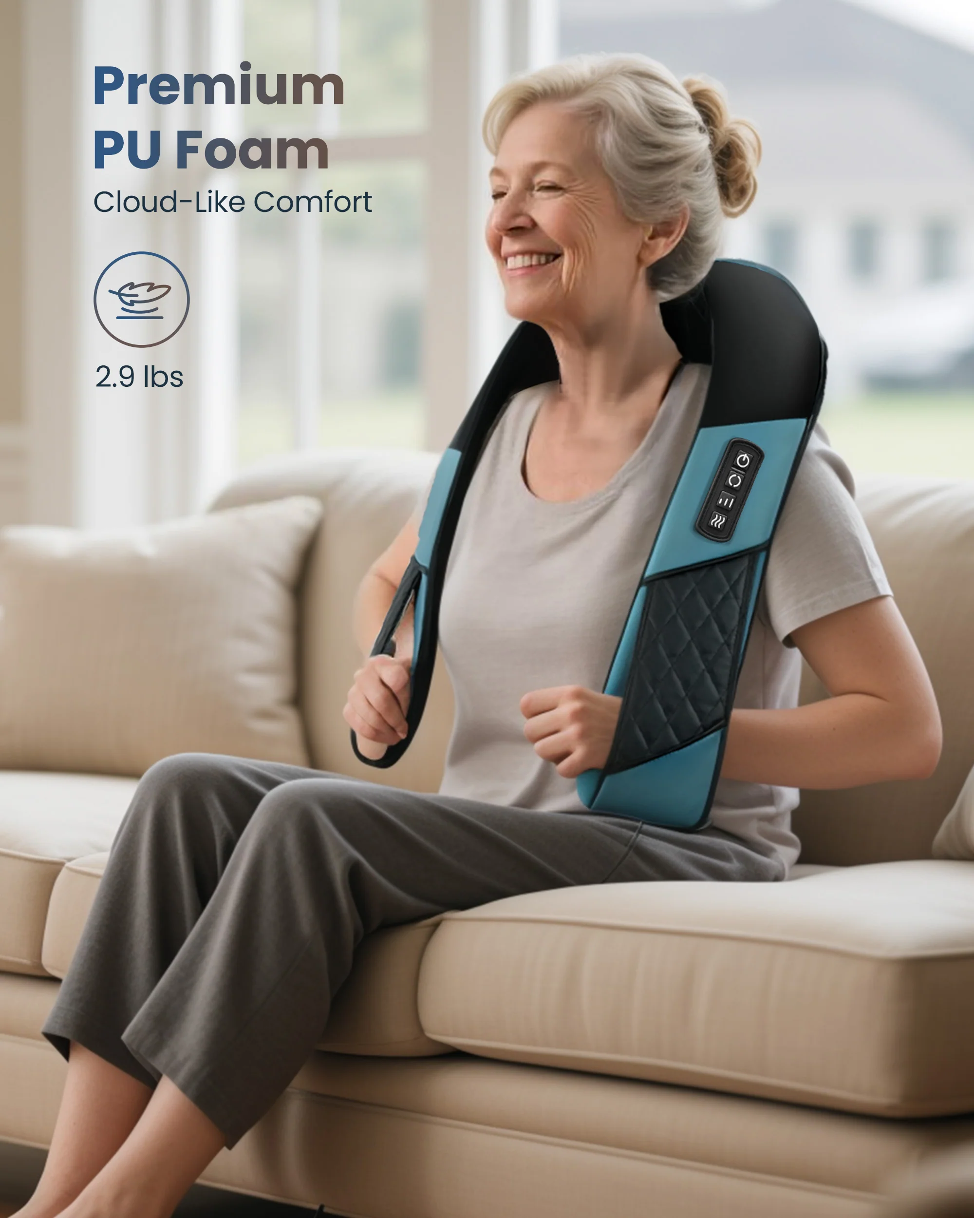 Cordless Neck Massager for Pain Relief Deep Tissue, Rechargable & Portable - 6505 - Image 5
