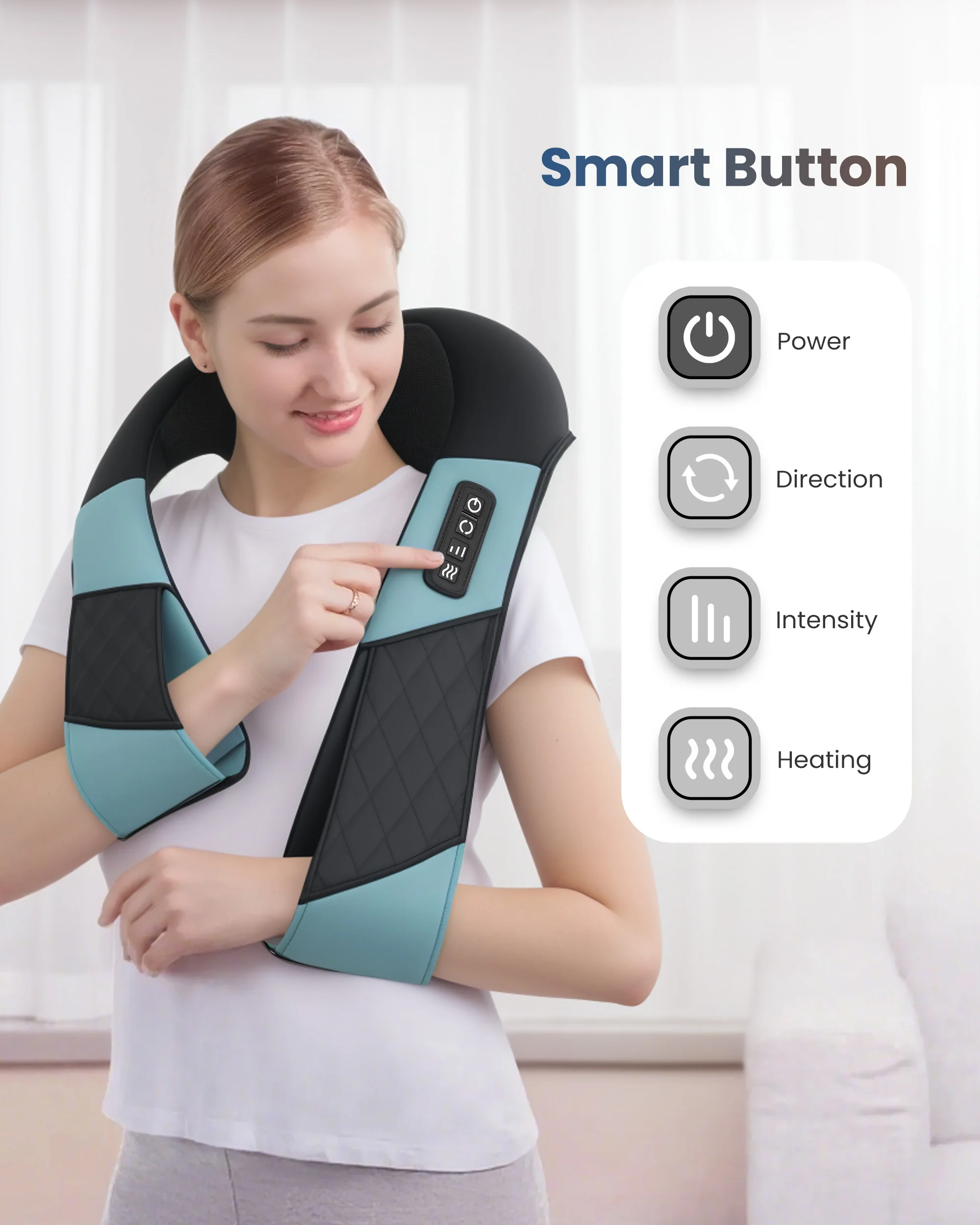 Cordless Neck Massager for Pain Relief Deep Tissue, Rechargable & Portable - 6505 - Image 6