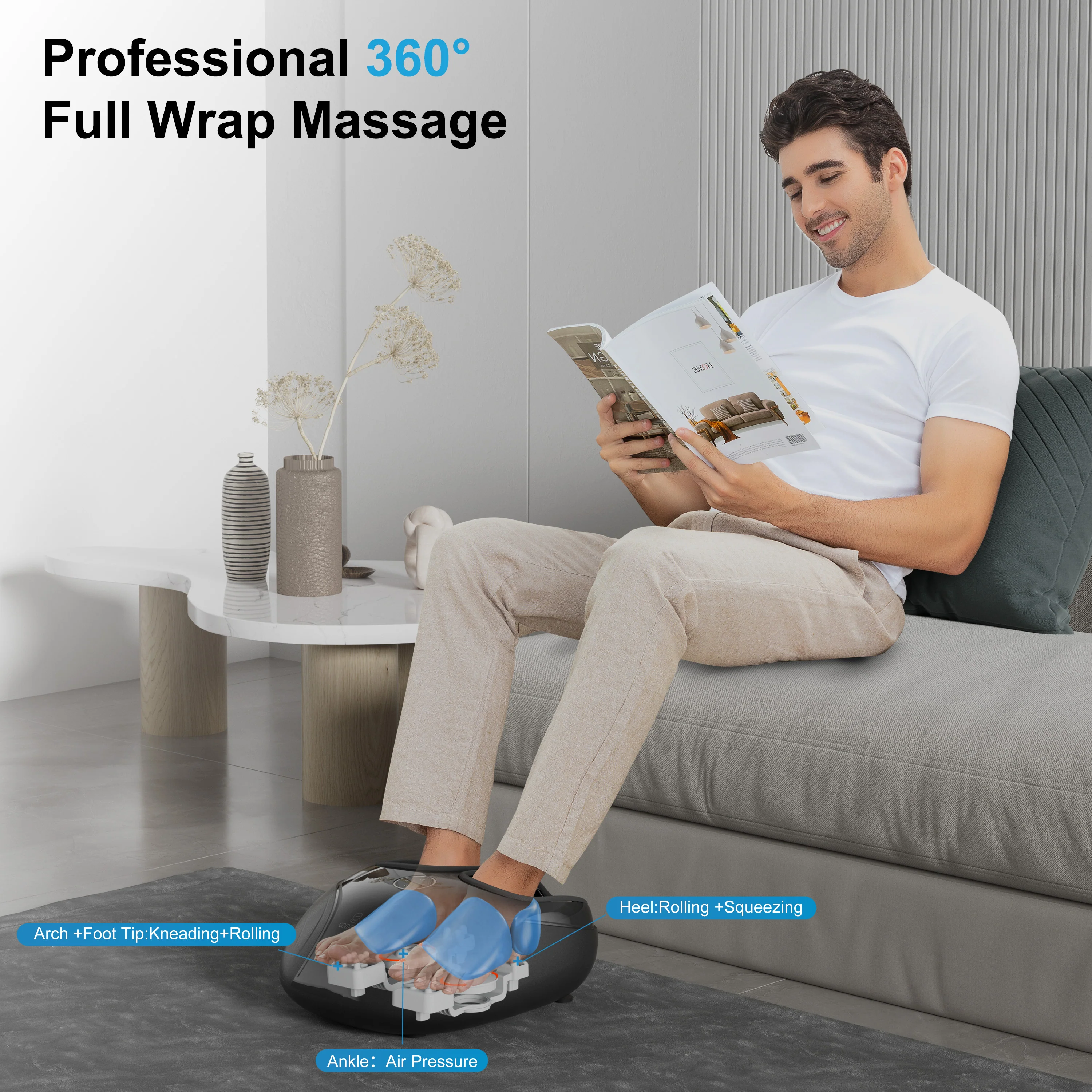 Shiatsu Foot Massager, Fits up to Men Size 12 - 5003 - Image 3