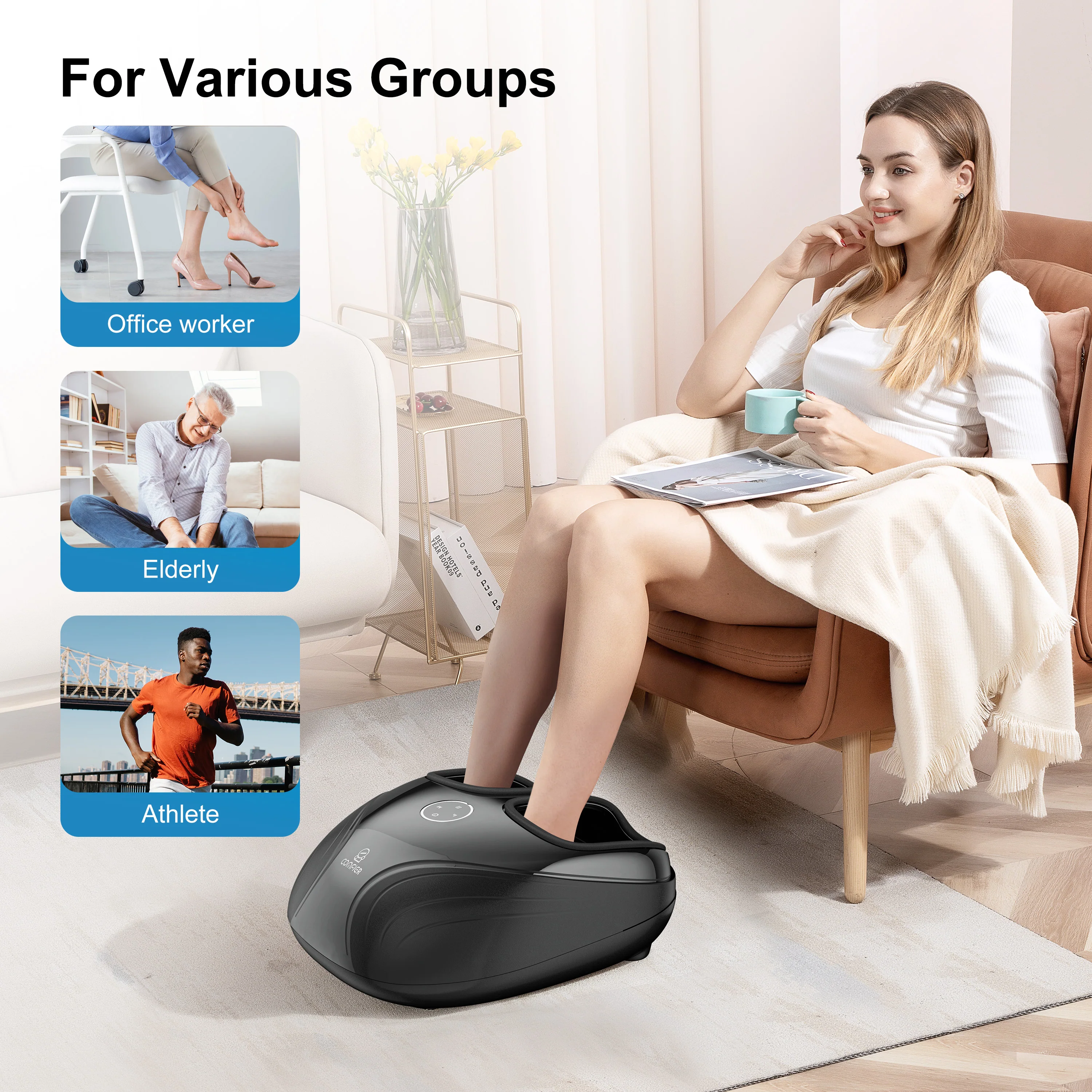 Shiatsu Foot Massager, Fits up to Men Size 12 - 5003 - Image 4