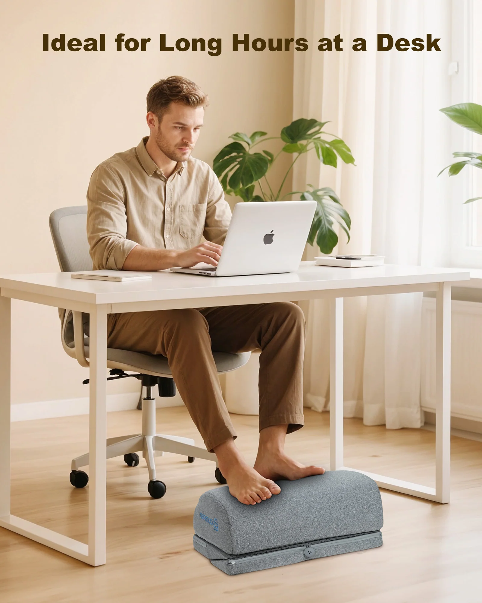 Foot Rest Under Desk, Ergonomic Heated Footrest - 5420 - Image 8