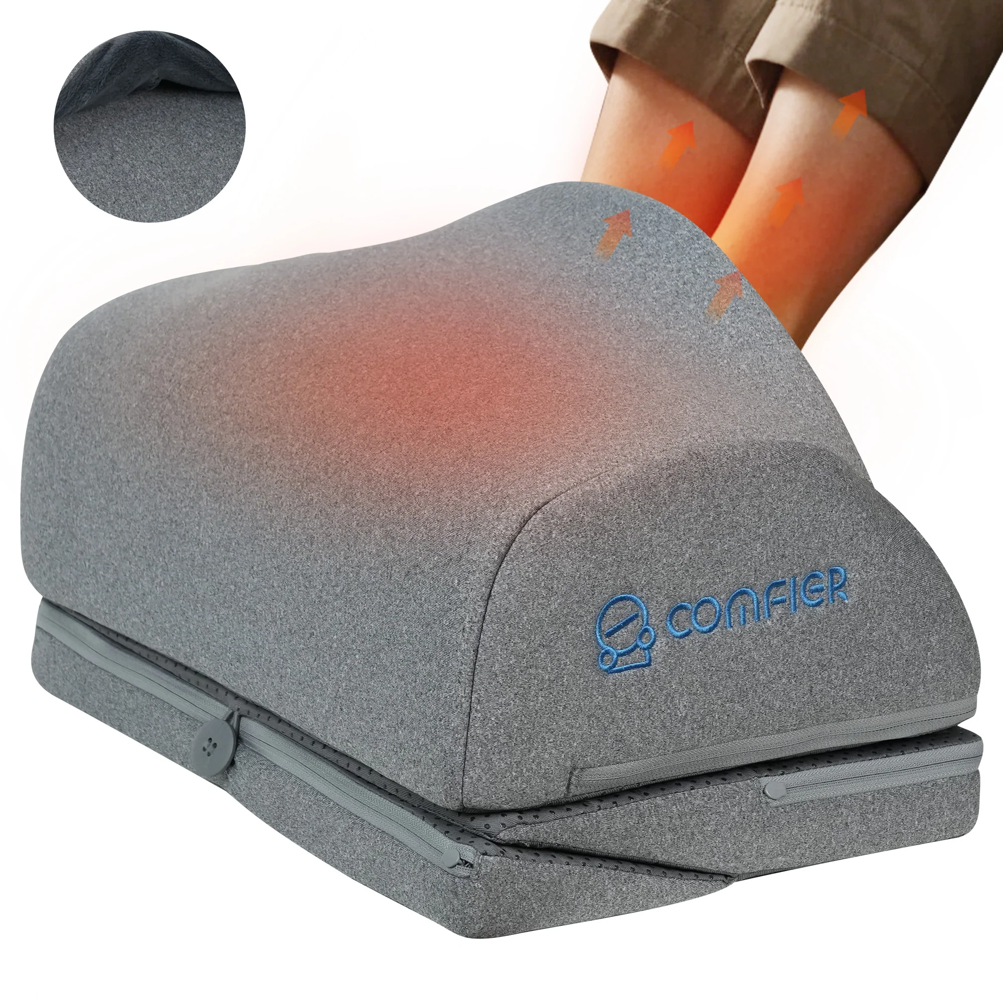 Foot Rest Under Desk, Ergonomic Heated Footrest - 5420 - Image 9