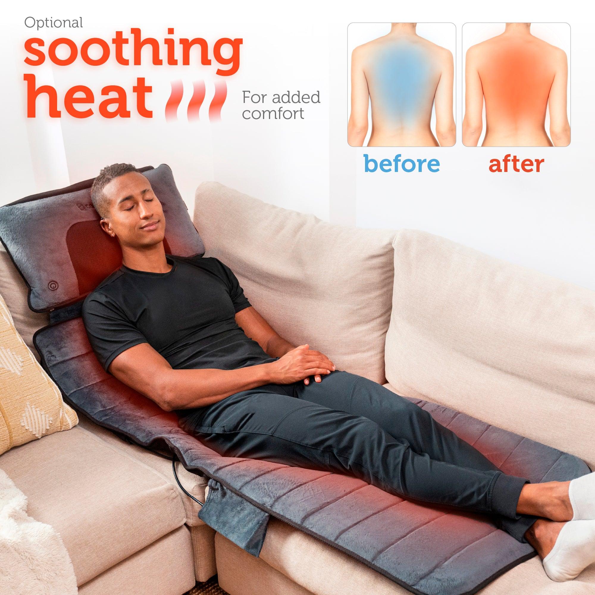 Heated Massage Pad with Movable Shiatsu Neck Massage Pillow - 3603U - Image 3