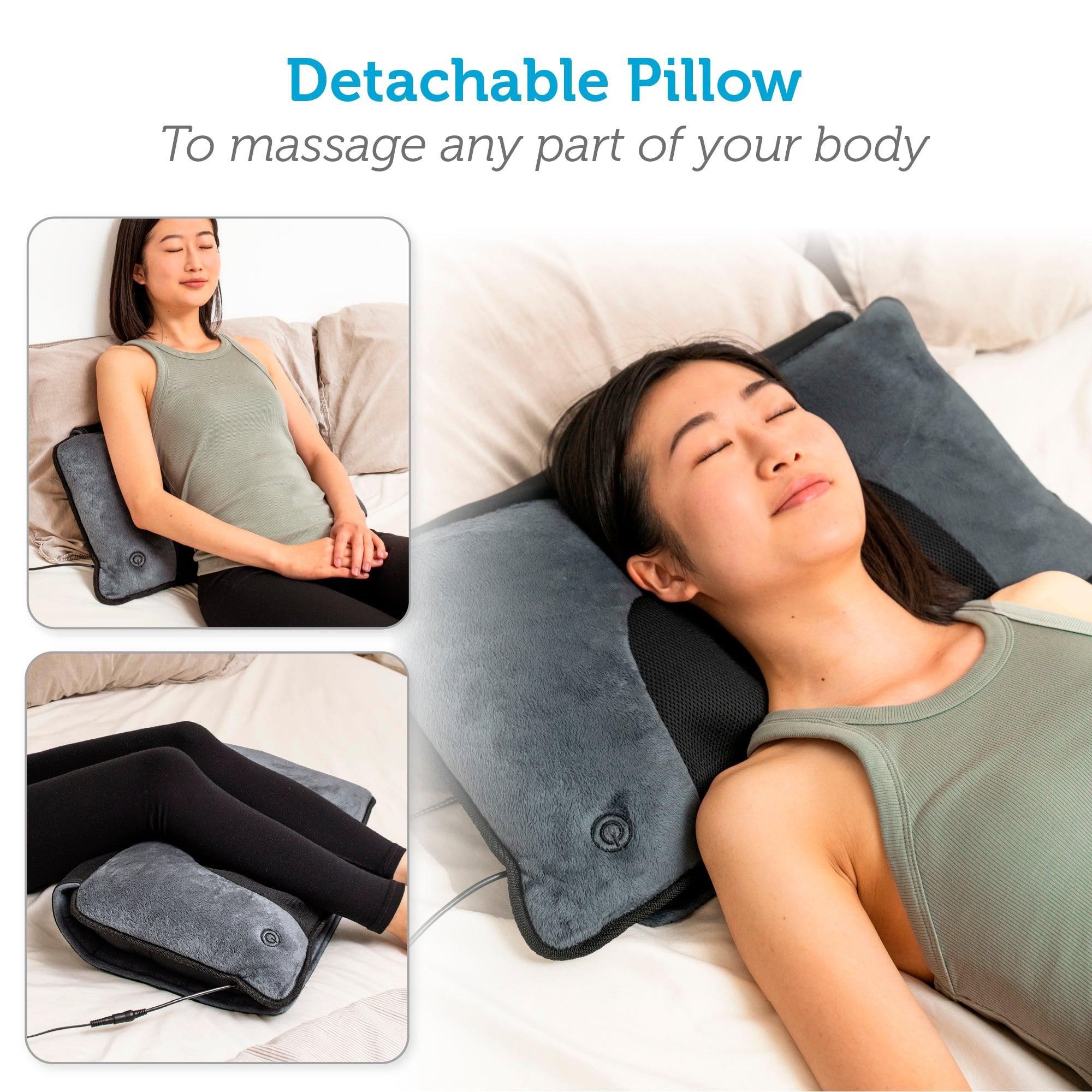Heated Massage Pad with Movable Shiatsu Neck Massage Pillow - 3603U - Image 5