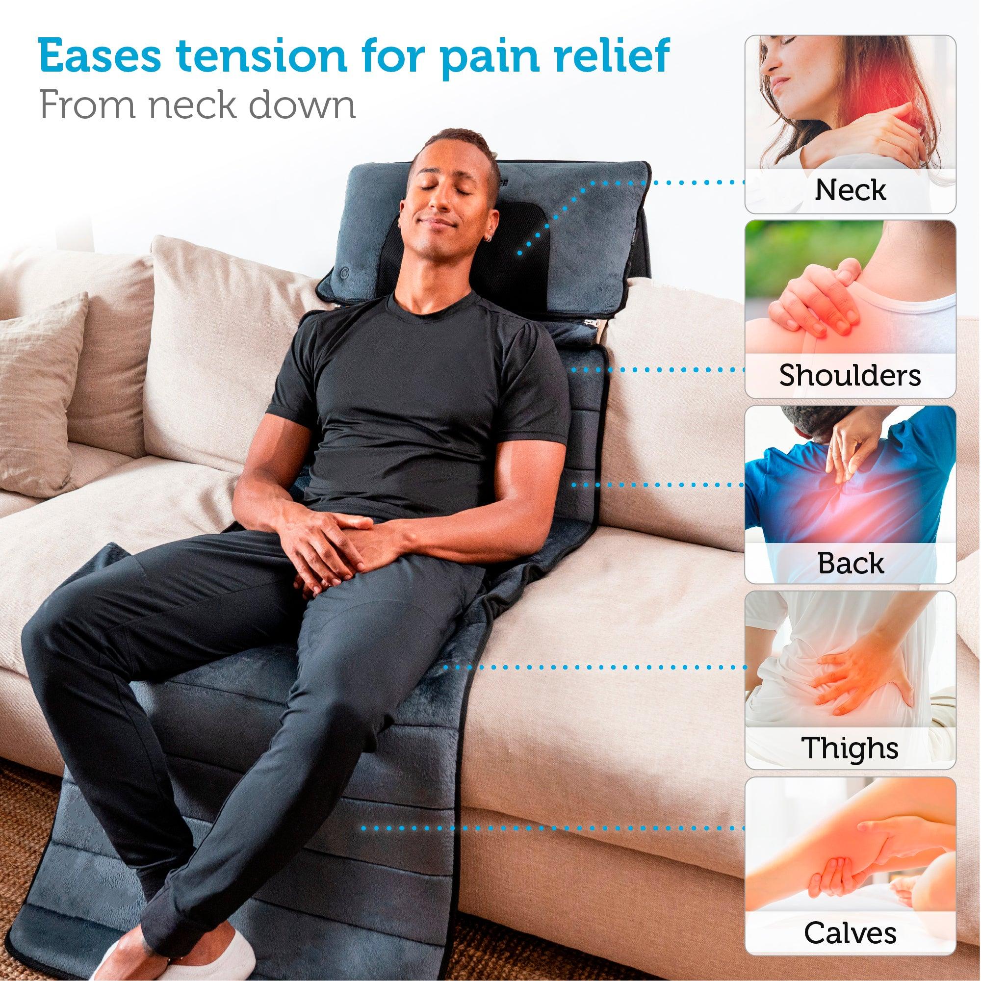 Heated Massage Pad with Movable Shiatsu Neck Massage Pillow - 3603U - Image 7
