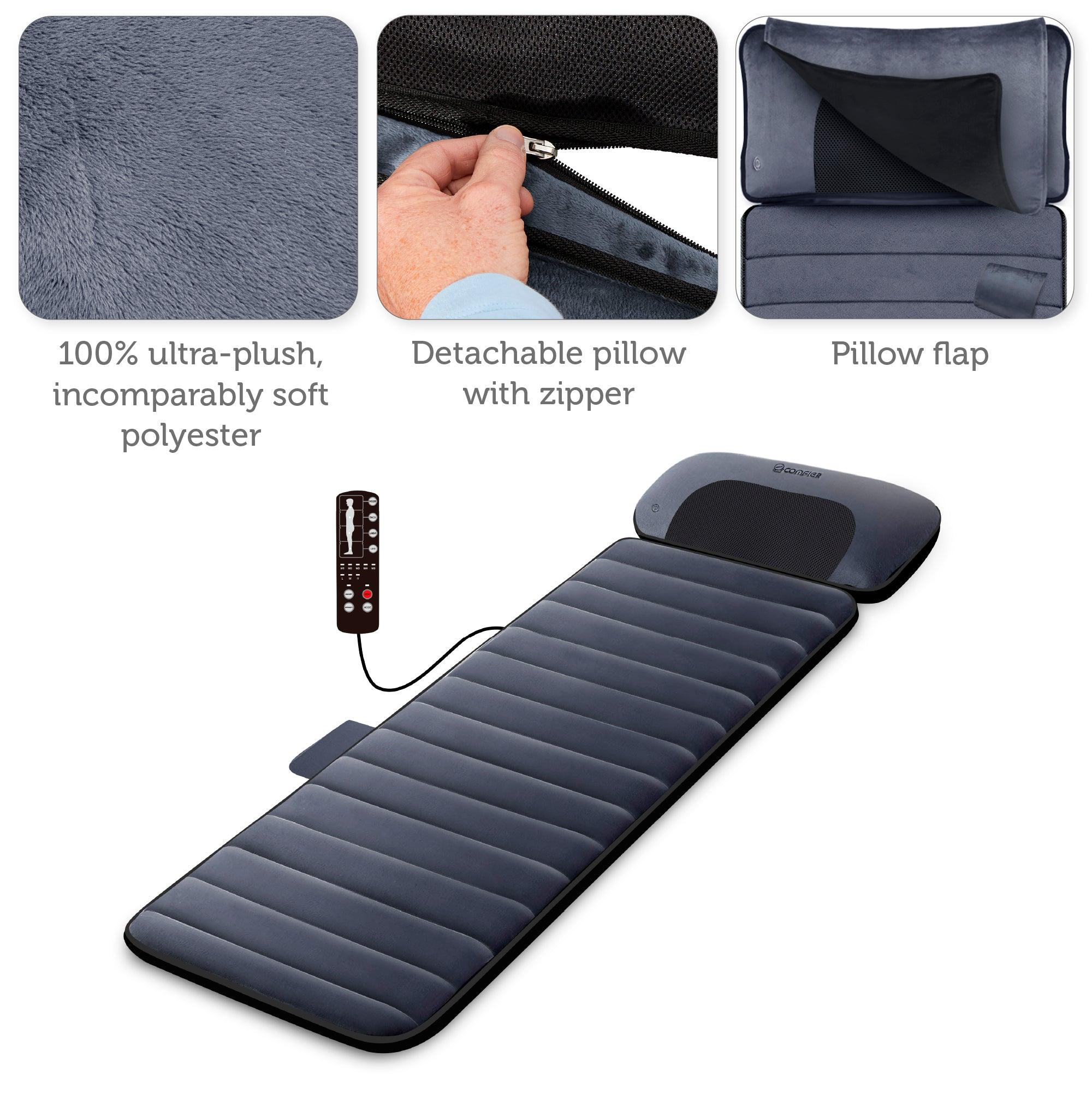 Heated Massage Pad with Movable Shiatsu Neck Massage Pillow - 3603U - Image 8