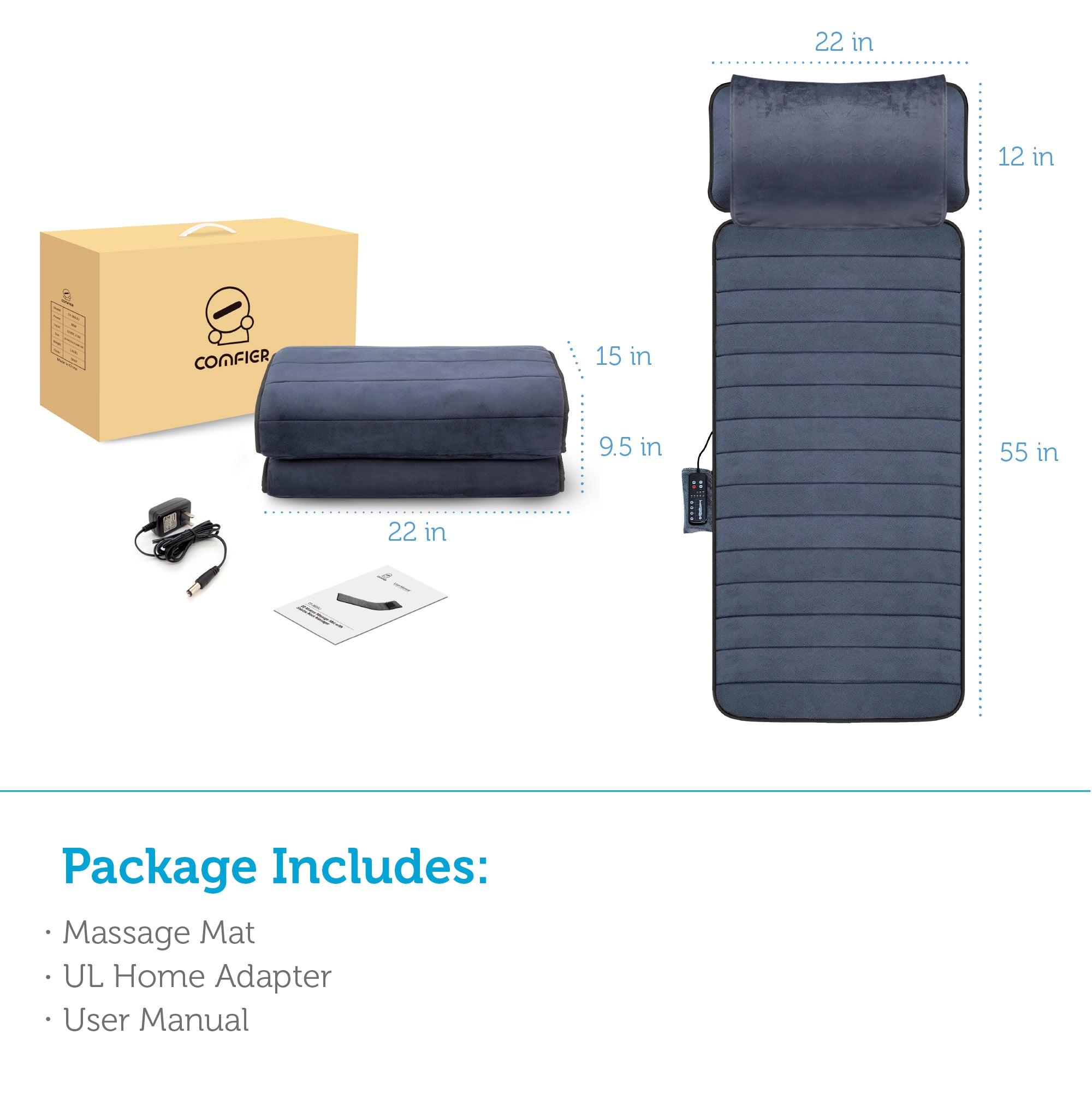 Heated Massage Pad with Movable Shiatsu Neck Massage Pillow - 3603U - Image 9