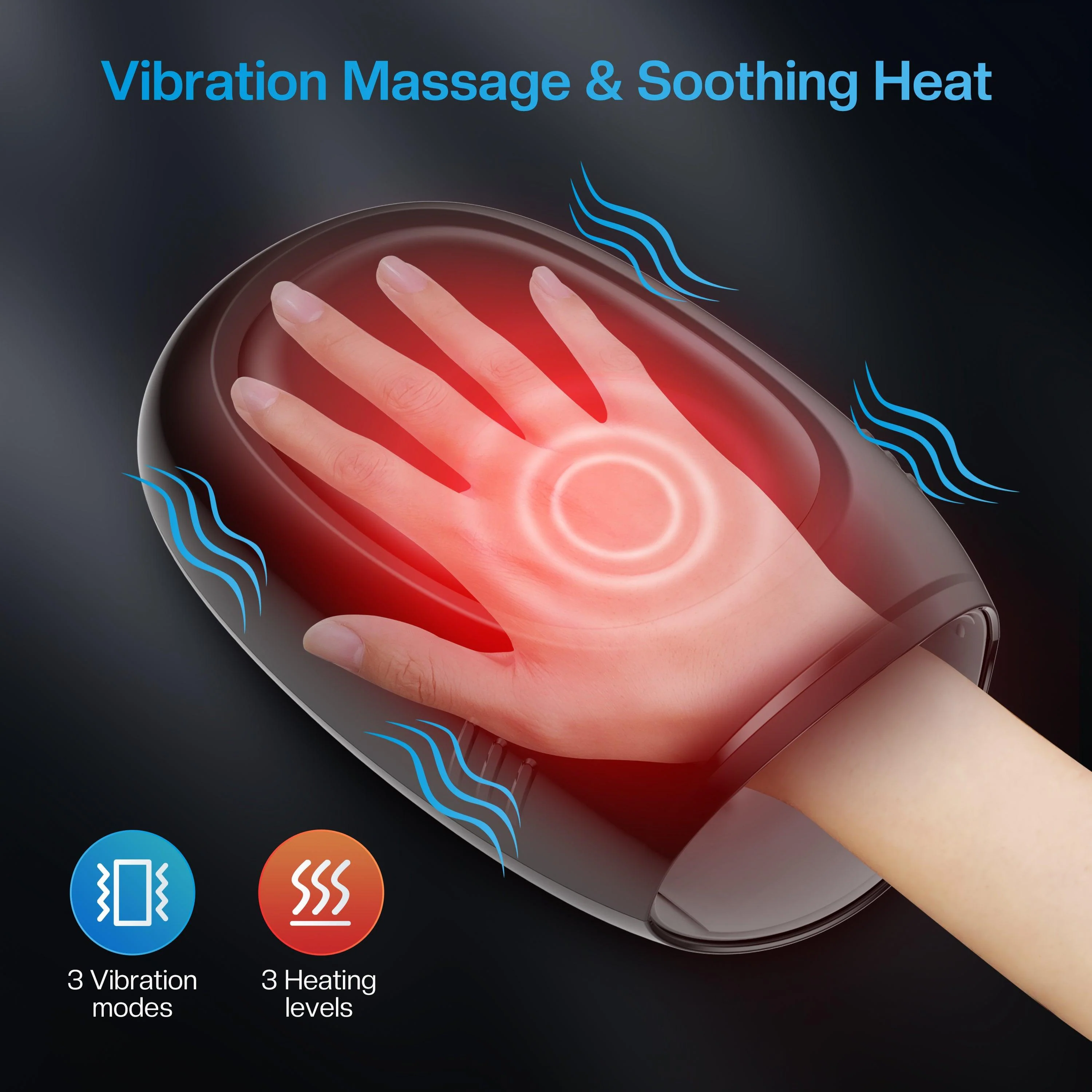 Wireless Hand Massager with APP Control, Hand Wrist Finger Massager - 4101 - Image 6
