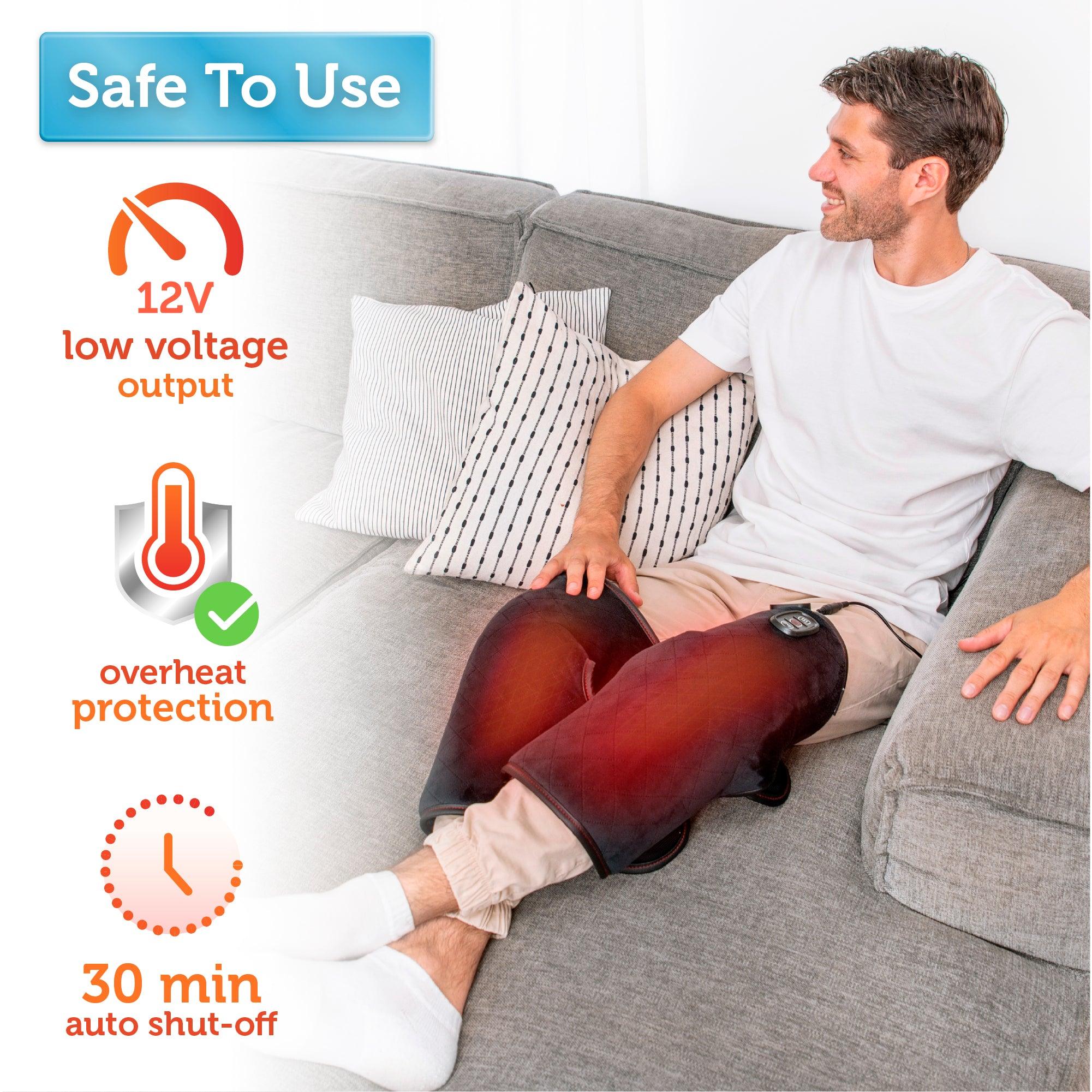 Heated Knee Massager for Knee Pain Relief, Knee Warmers Wrap - 5701 - Image 6