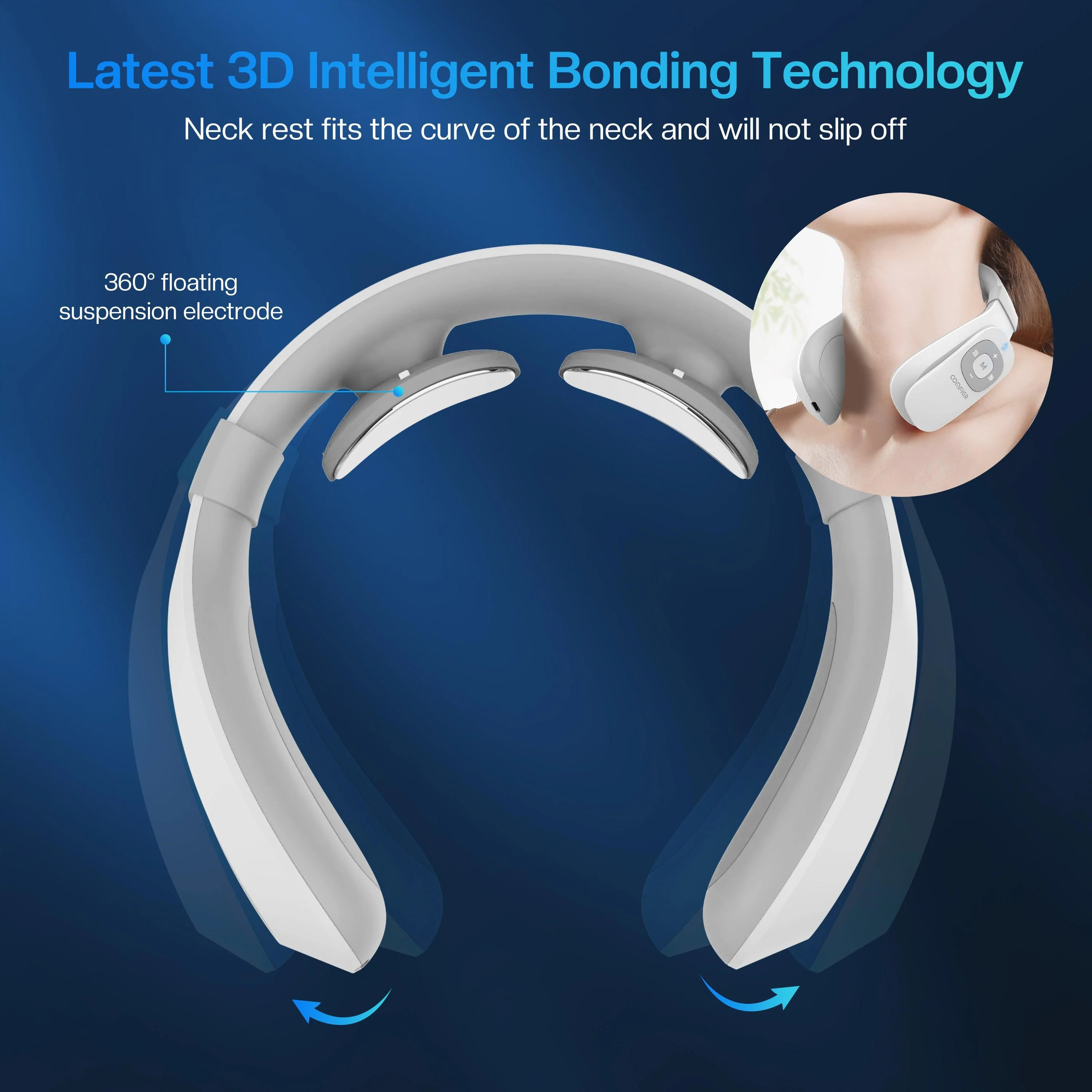 Portable Intelligent Electric Pulse Neck Massager with Heat for Pain Relief - 6322 - Image 7