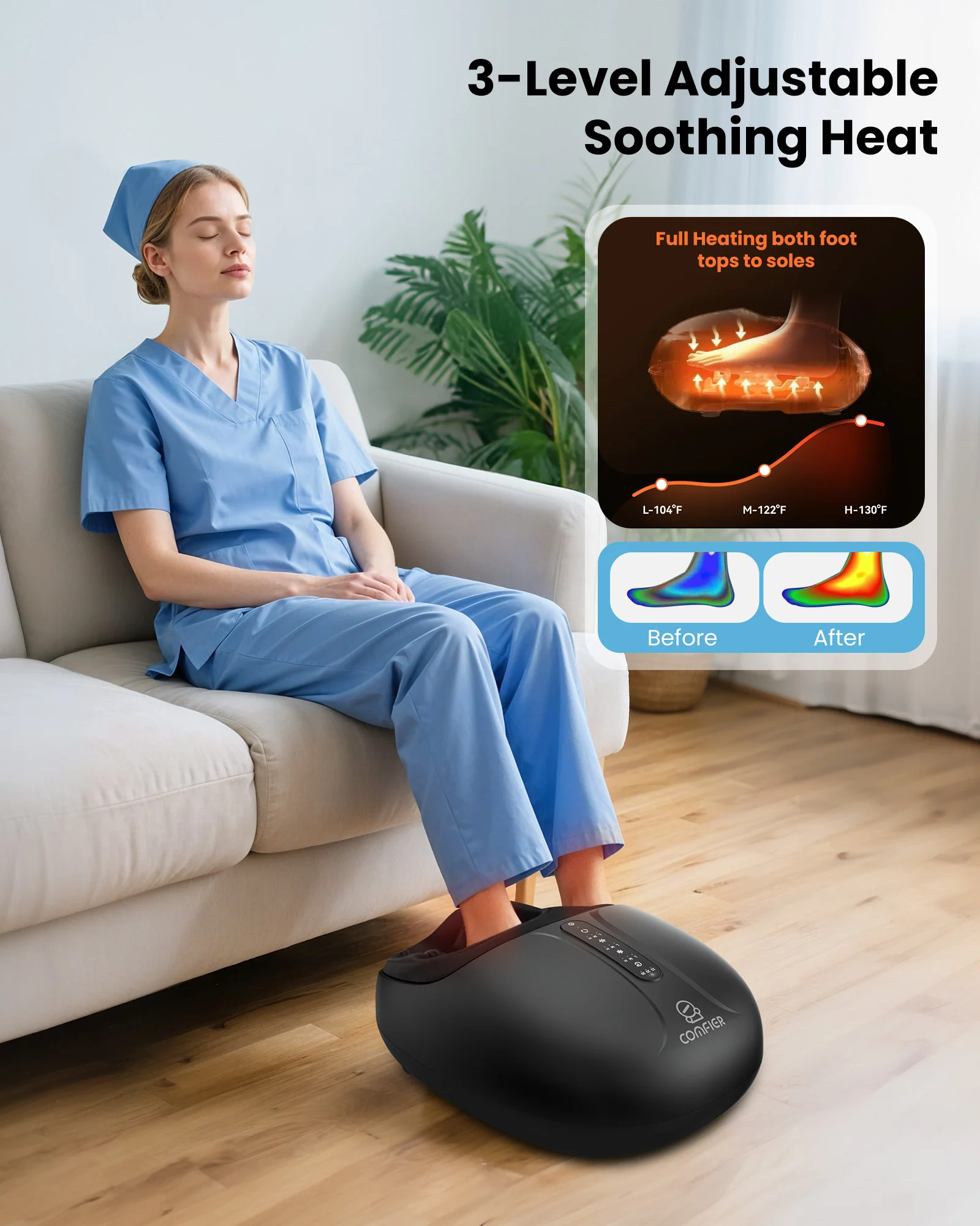 HSA Eligible Shiatsu Foot Massager - 5306 - Image 5