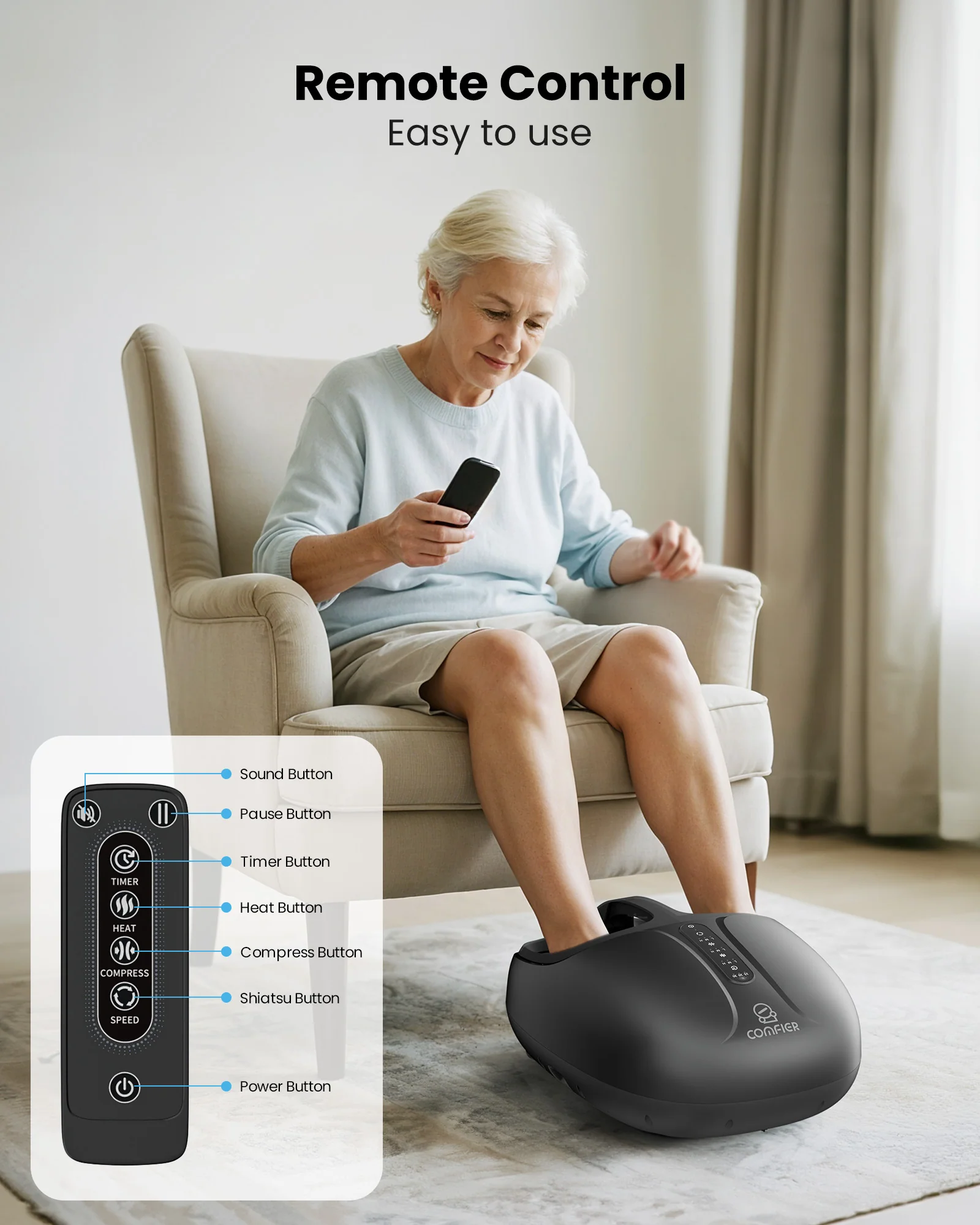 HSA Eligible Shiatsu Foot Massager - 5306 - Image 7