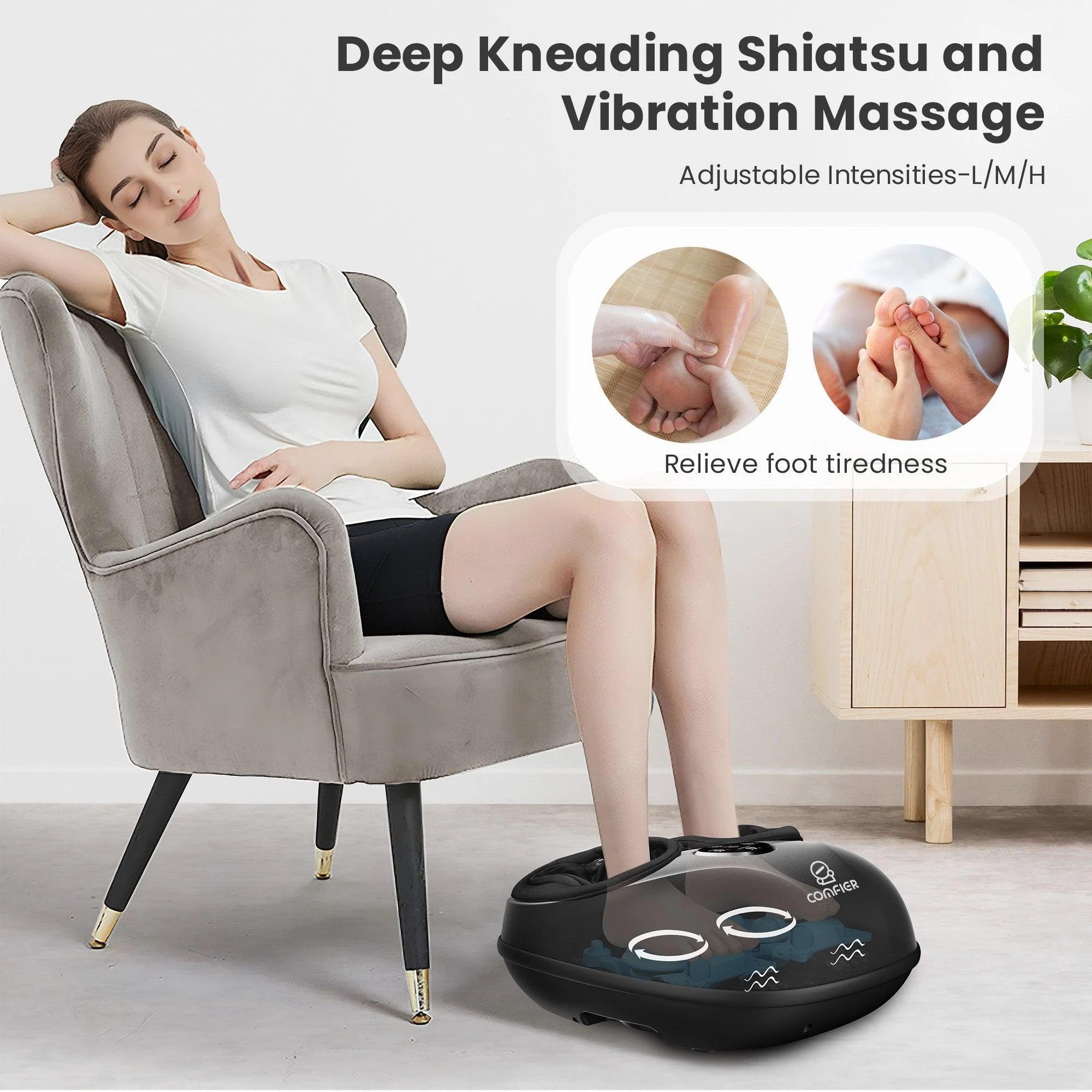 Shiatsu Foot Massager with Remote, Fits up to Men Size 12 - 5003RC - Image 4