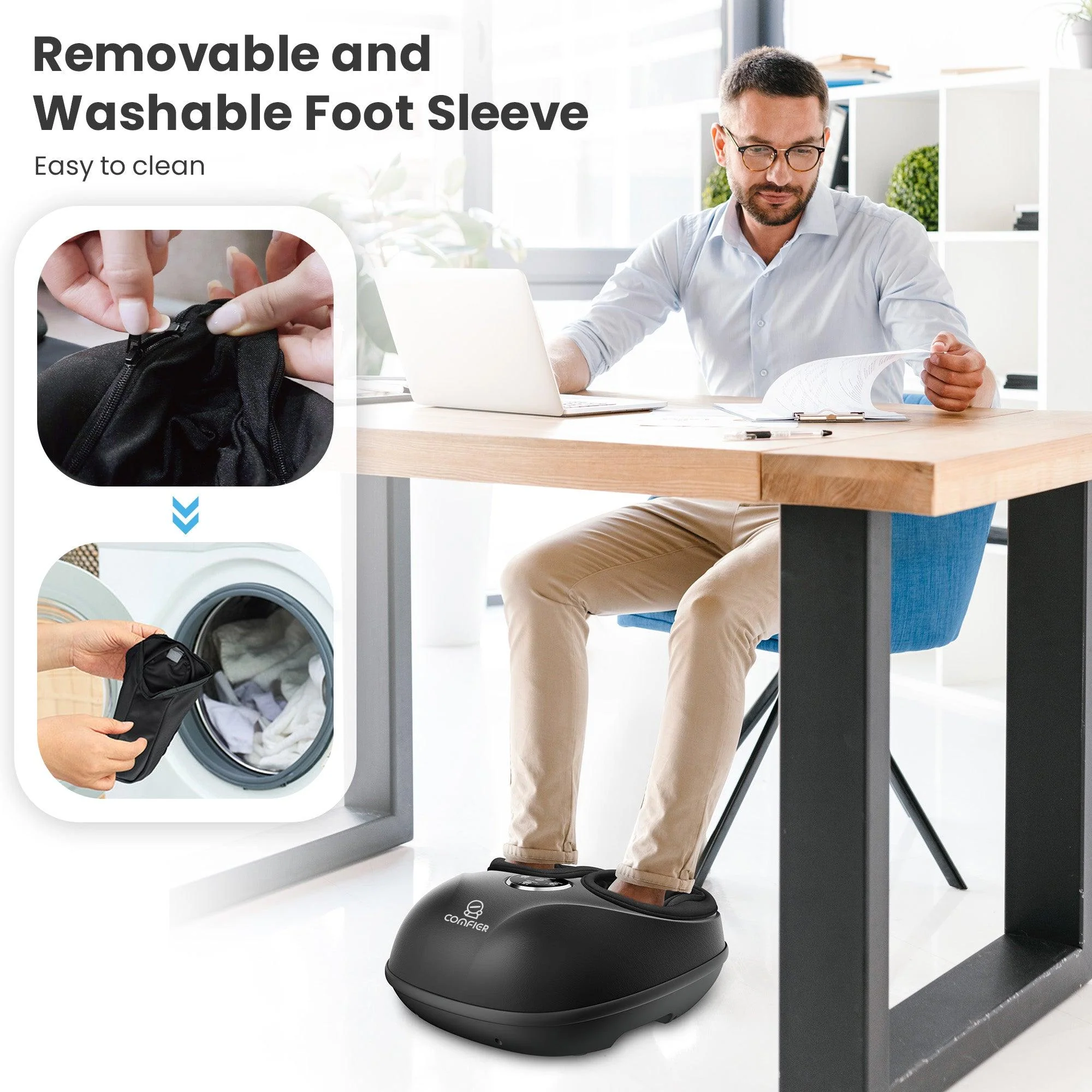 Shiatsu Foot Massager with Remote, Fits up to Men Size 12 - 5003RC - Image 7