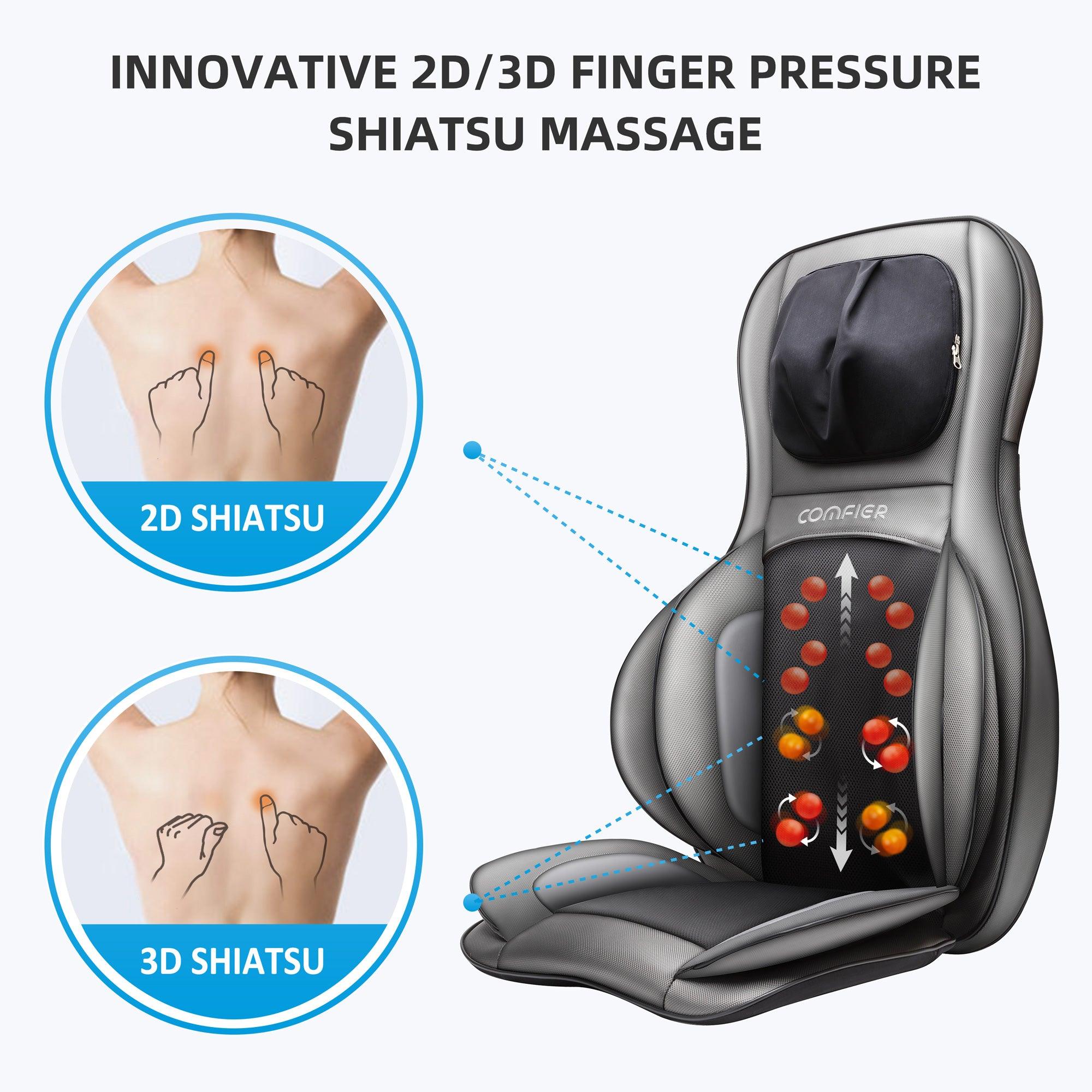 Neck & Back Massager with heat, Air Compress & Shiatsu with APP Control - 2309-APP - Image 4