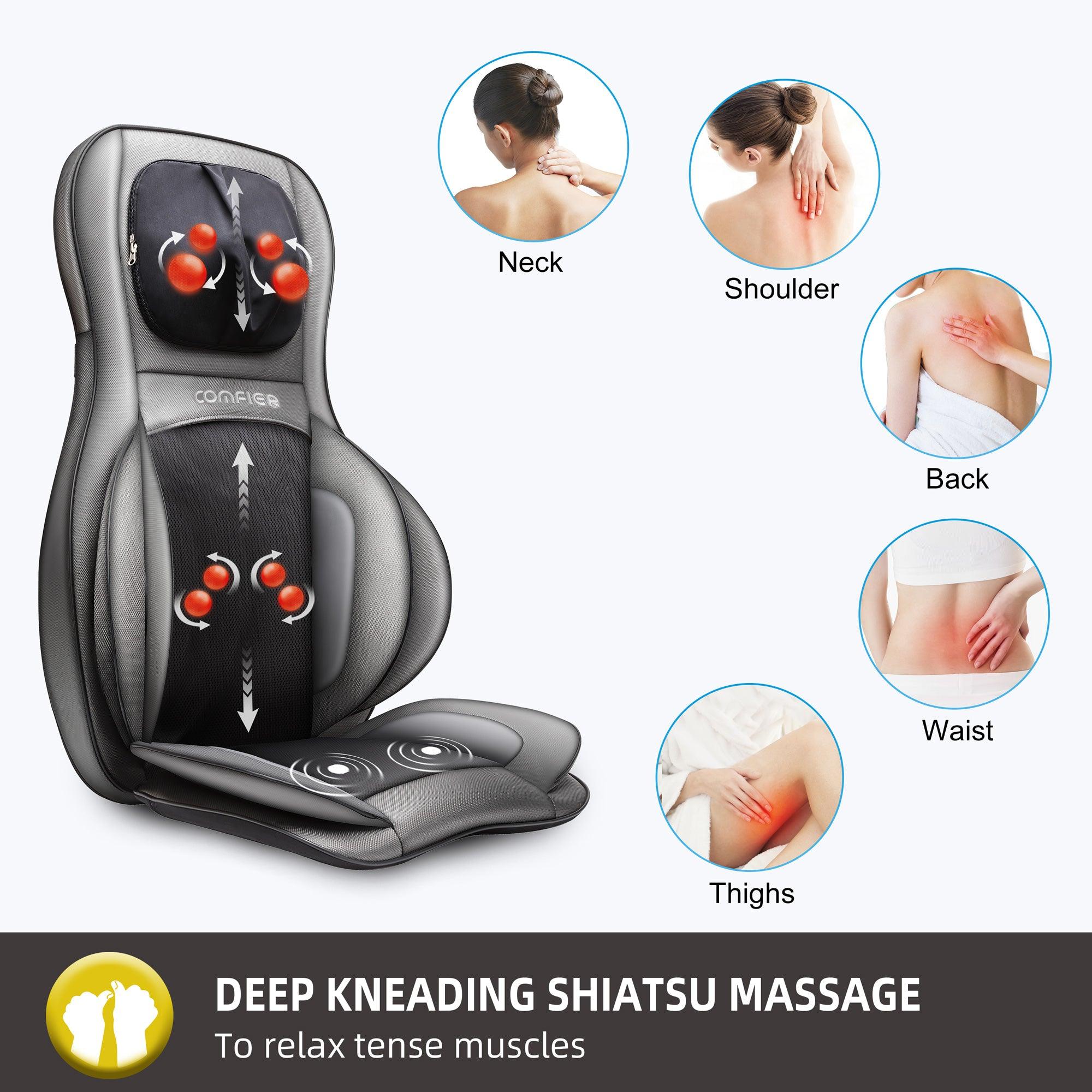 Neck & Back Massager with heat, Air Compress & Shiatsu with APP Control - 2309-APP - Image 5