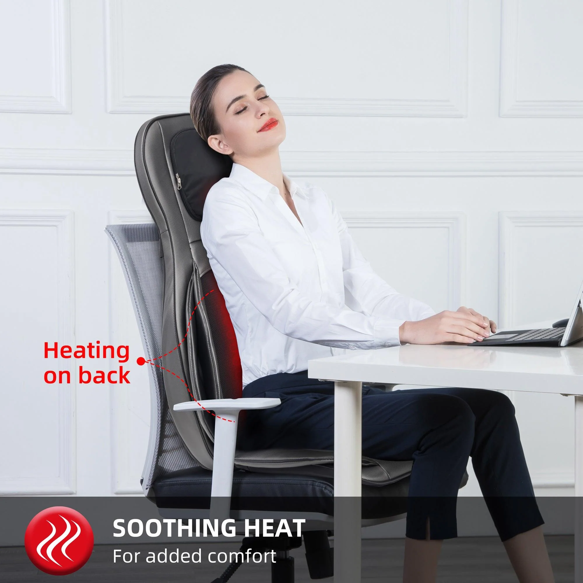 Neck & Back Massager with heat, Air Compress & Shiatsu with APP Control - 2309-APP - Image 7