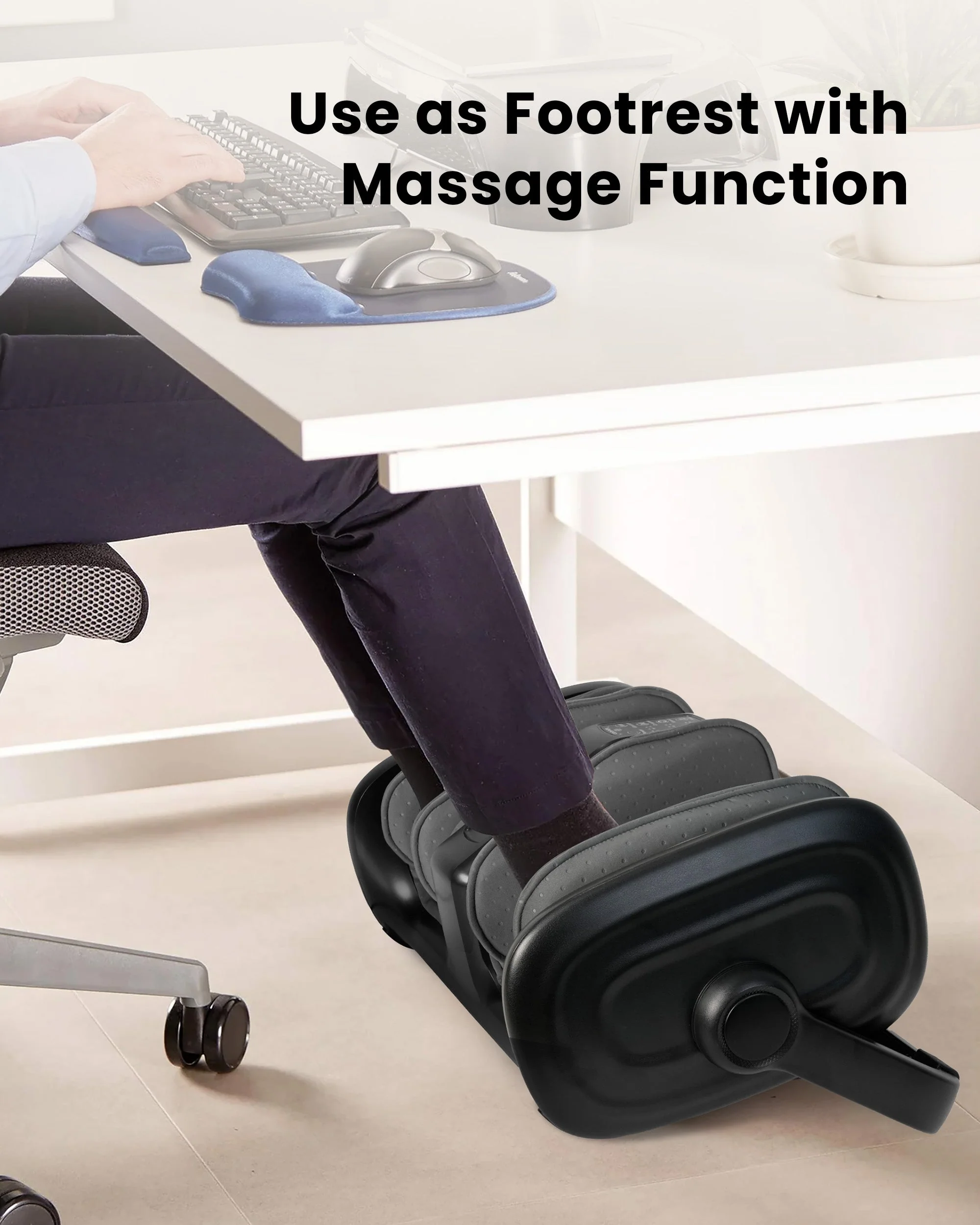 Foot Calf Massager with Heat, Squeeze & Vibration, Remote Control - 5416 - Image 4