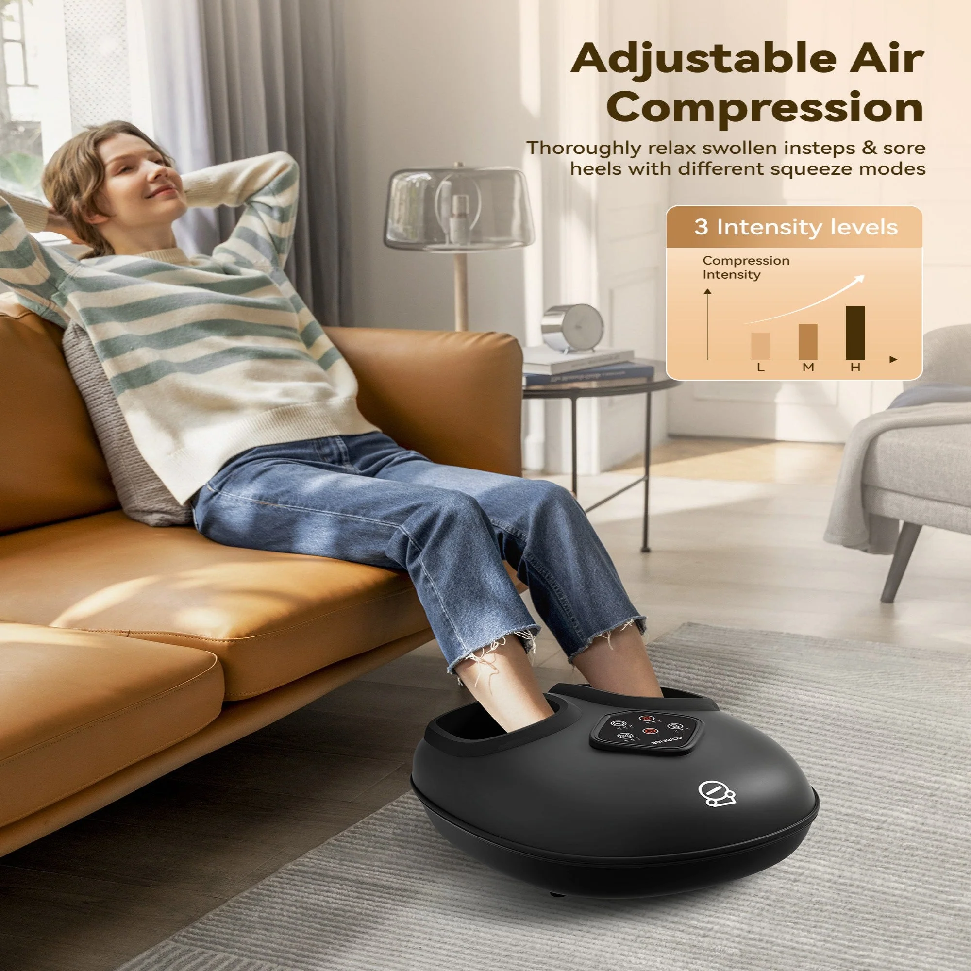 2026 Upgrade Larger Shiatsu Foot Massager with Size 14 - 5425 - Image 8