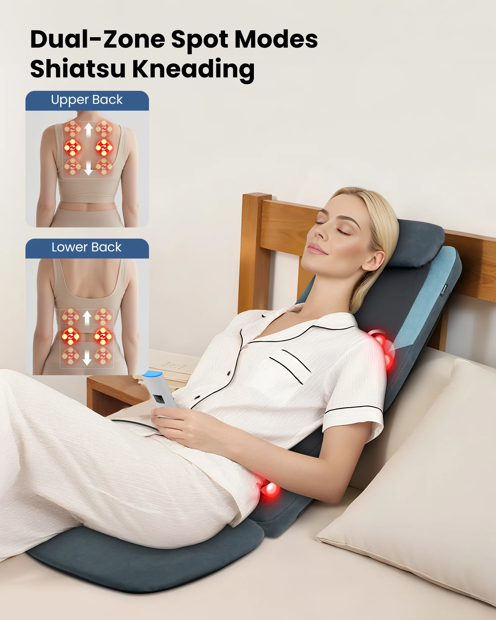 Long Track Dual 3D Rollers Shiatsu Back Massager - 2420 - Image 4