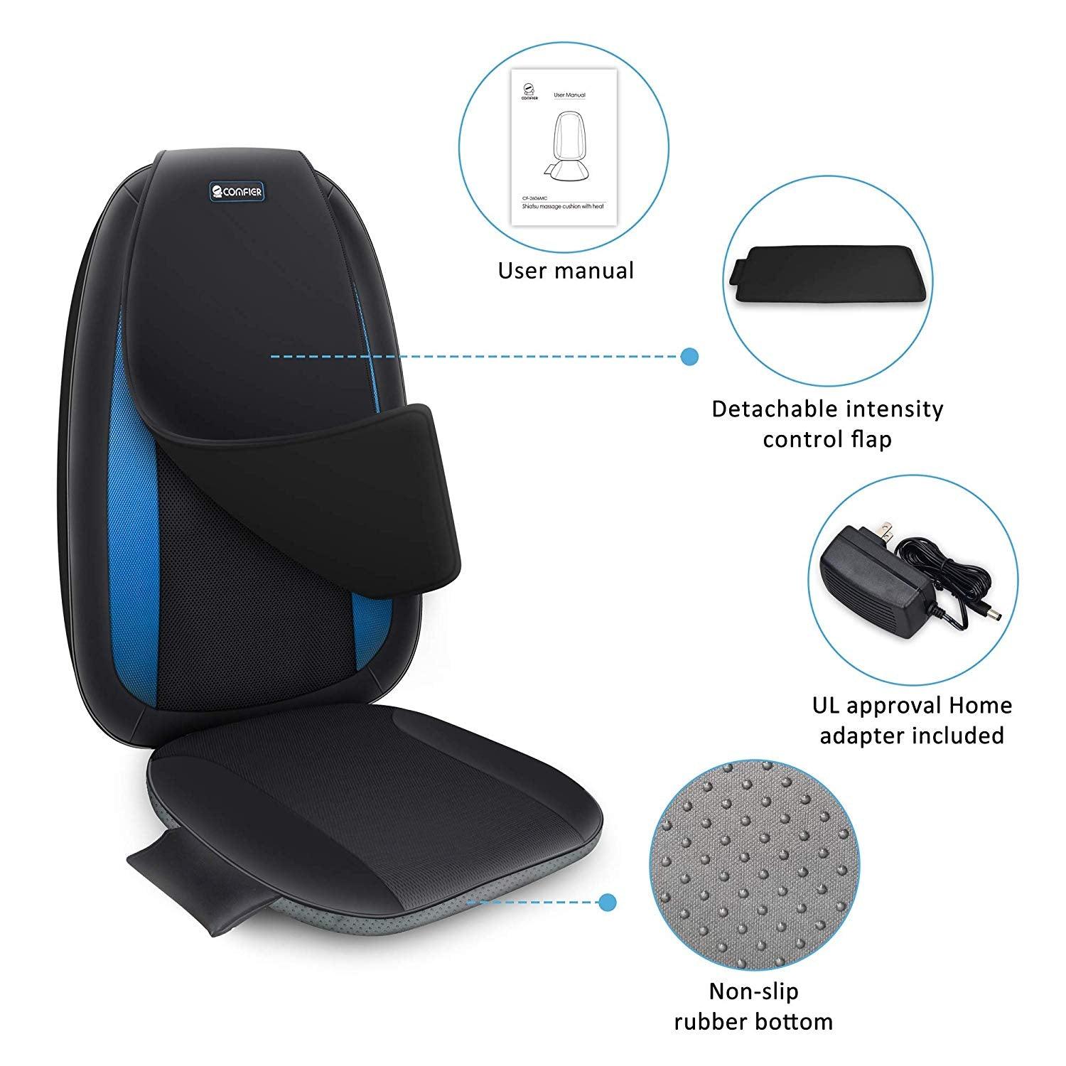 Portable Shiatsu Back Massager with Heat - 2606 - Image 6