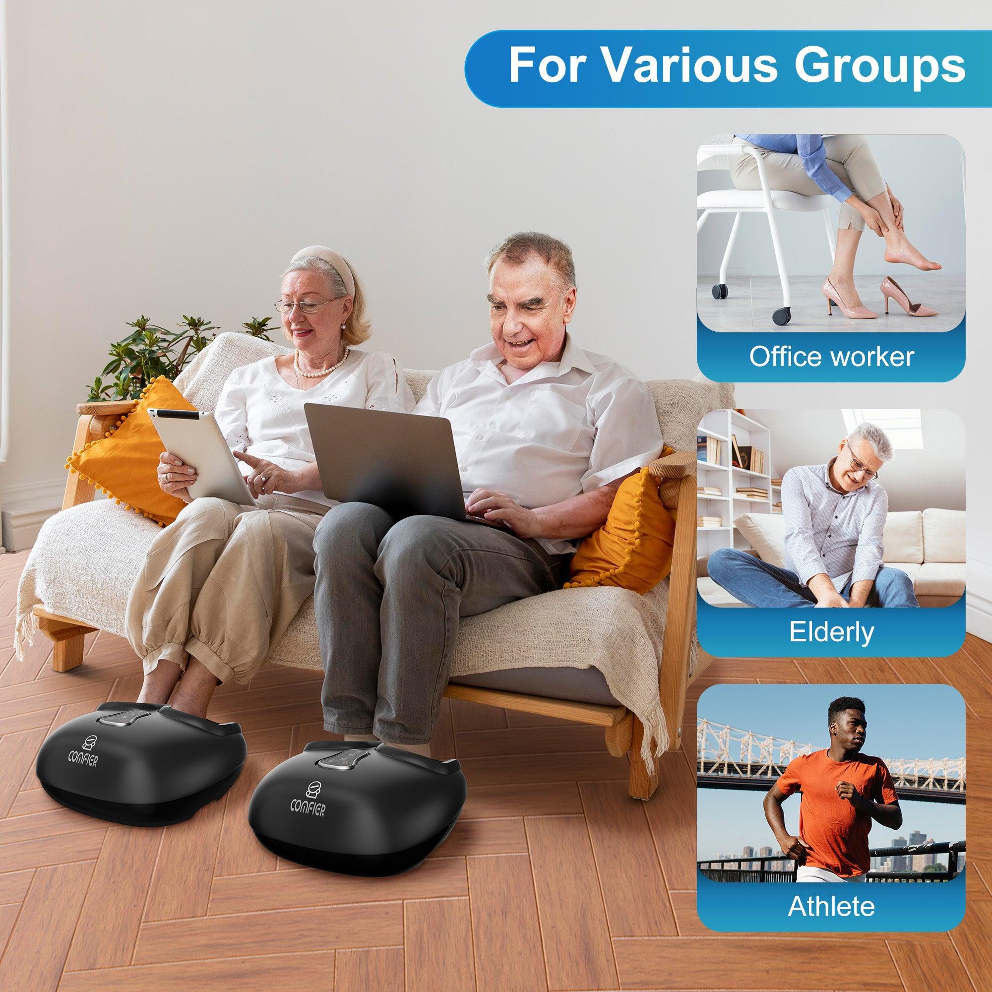 Shiatsu Foot Massager with Pause Function, Heat, Compression, Vibration - 5212 - Image 3
