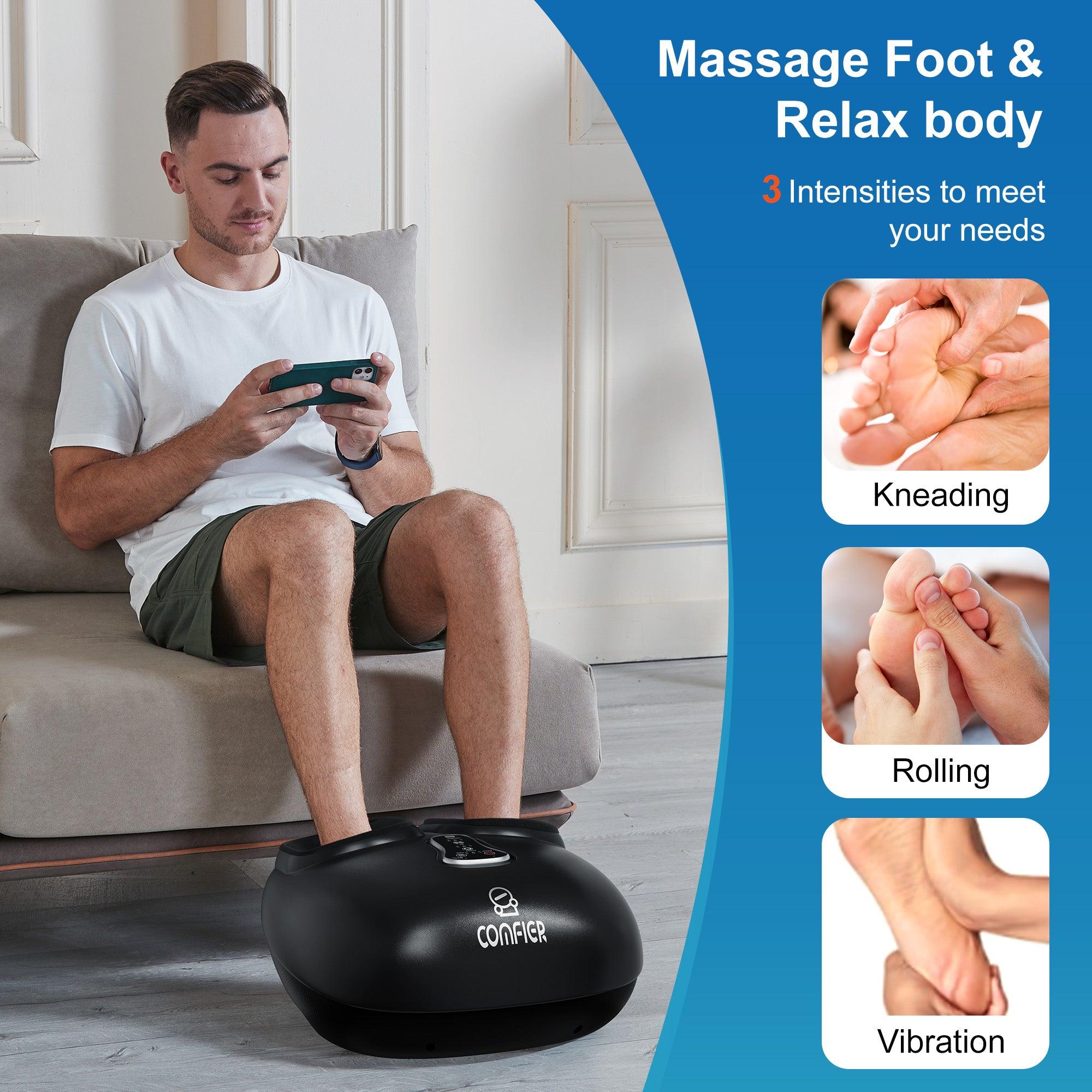 Shiatsu Foot Massager with Pause Function, Heat, Compression, Vibration - 5212 - Image 6