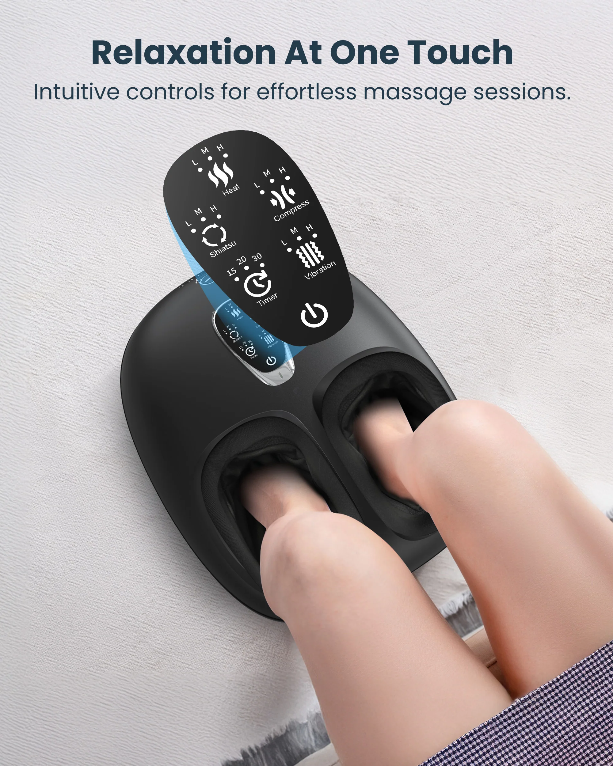 Shiatsu Foot Massager with Heat, FSA Eligible Deep Kneading - 5501 - Image 5