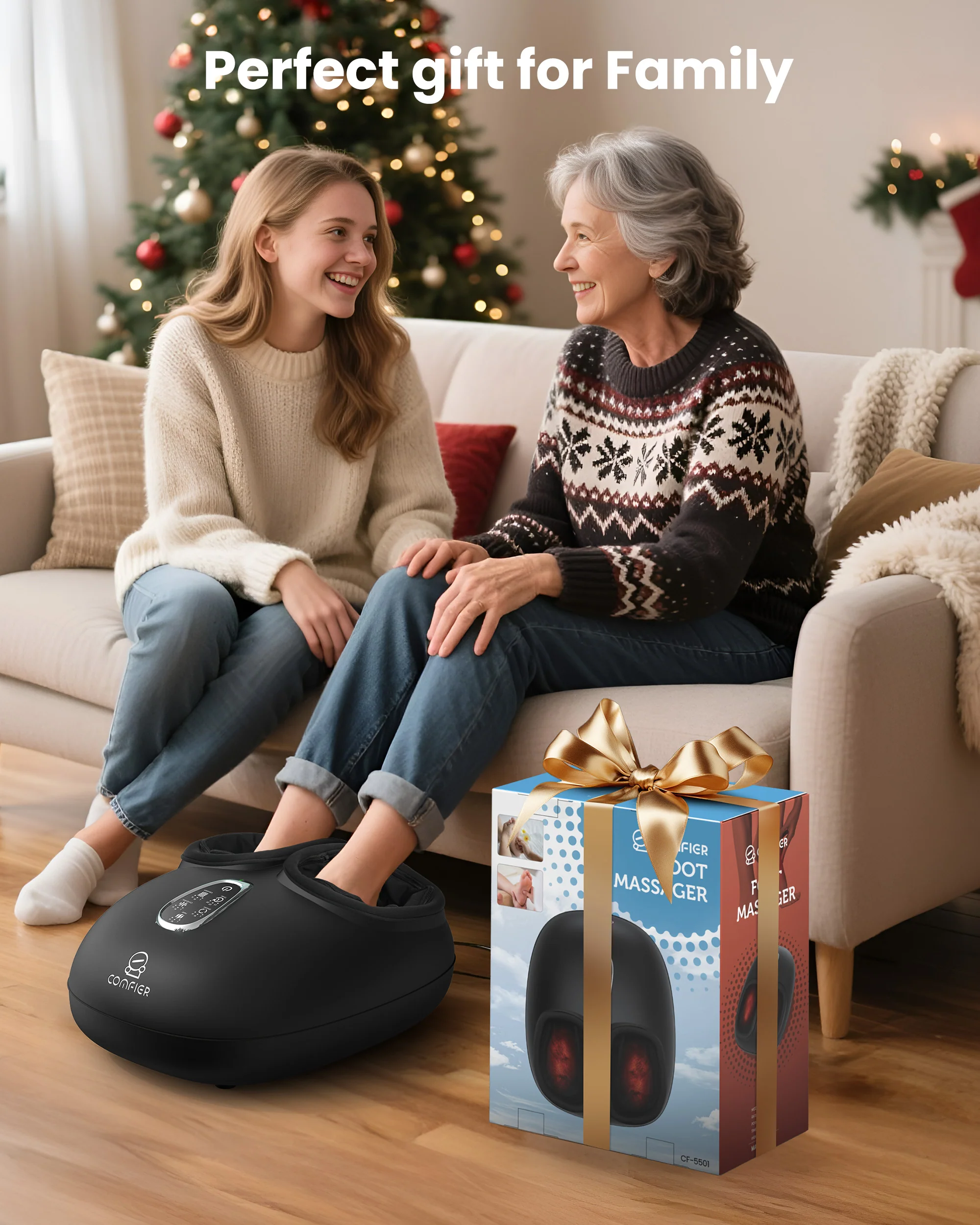Shiatsu Foot Massager with Heat, FSA Eligible Deep Kneading - 5501 - Image 8