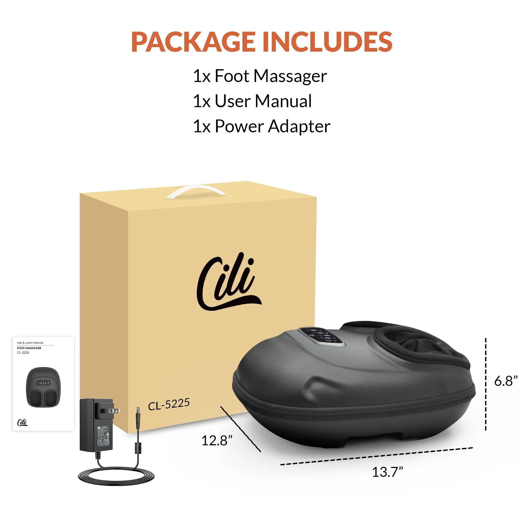 CILI Foot Massager Machine, Foot Massager Plantar Fasciitis Relief - 5225 - Image 9