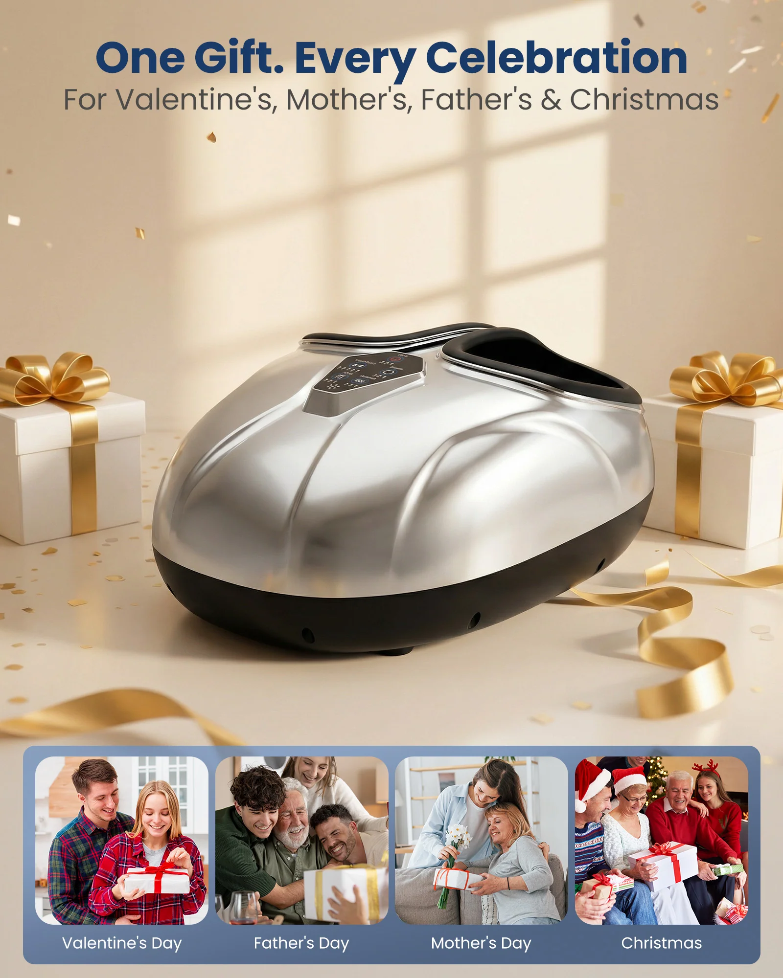 Shiatsu Foot Massager for Neuropathy Plantar Fasciitis Relief - 5526 - Image 7