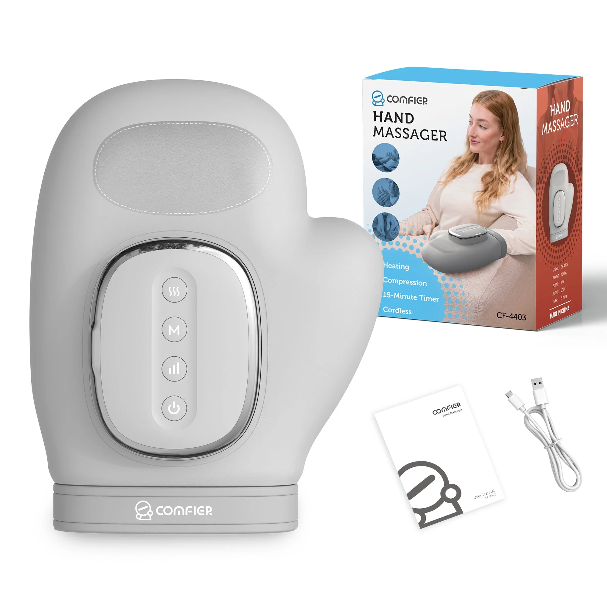 2026 Updated Wireless Hand Massager with Heat and Compression - 4403 - Image 9