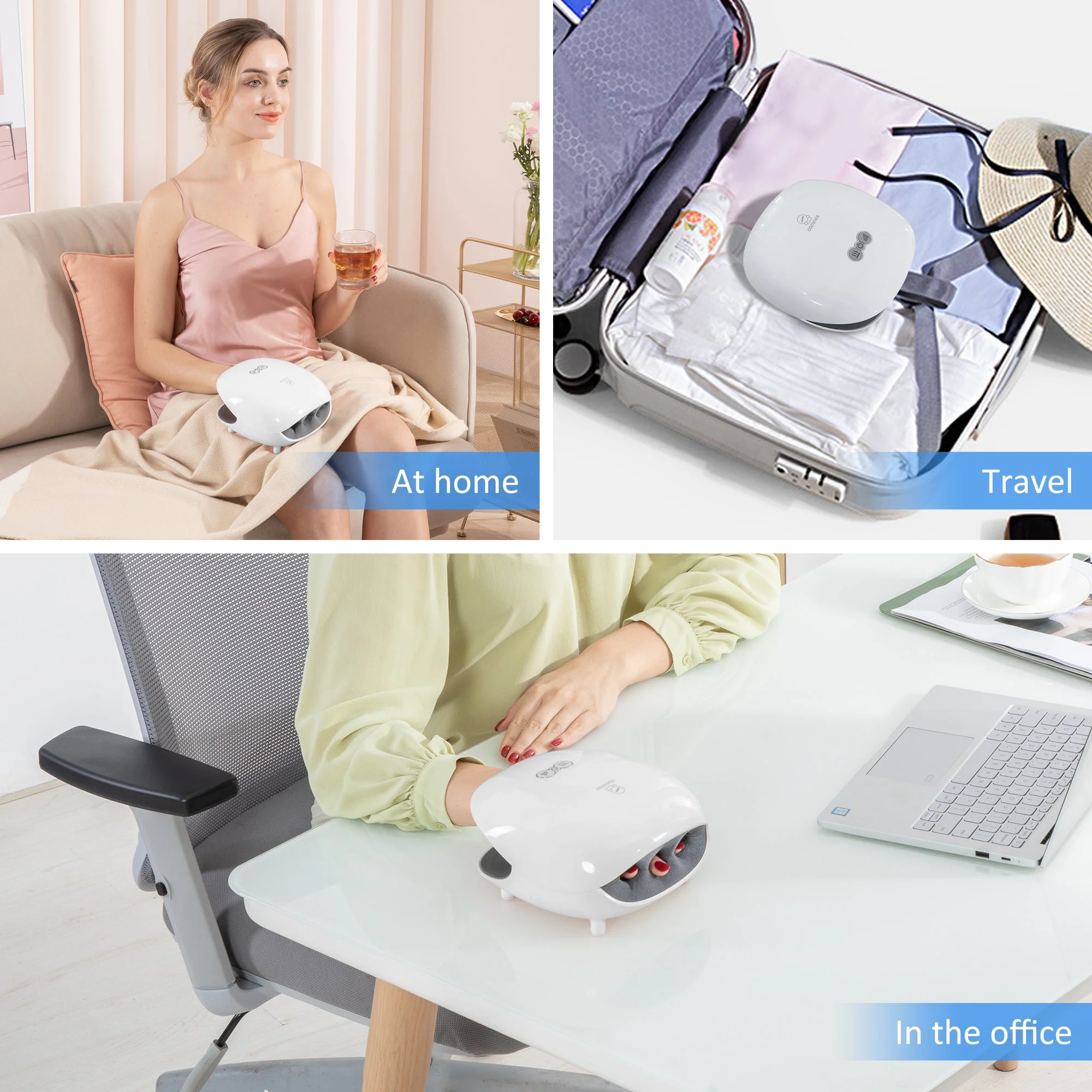 Wireless Hand Massager, 3 Levels Compression & Heating - 4803 - Image 6